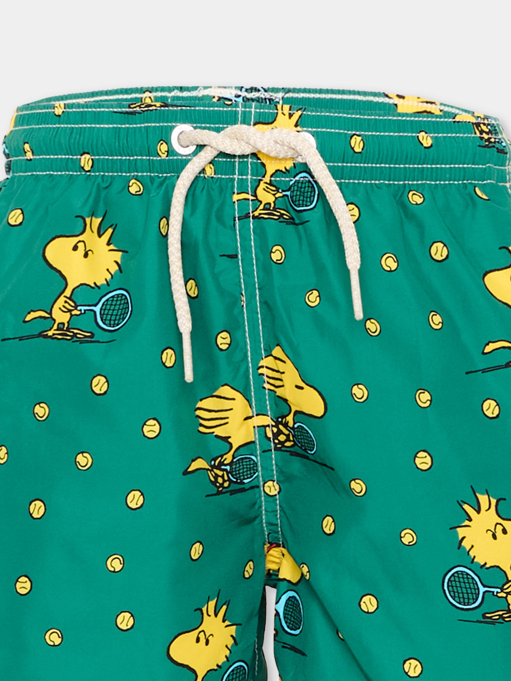 Boxer mare verde Jean Lighting per bambino con Peanuts,Mc2 Saint Barth,JEA0004 01072L