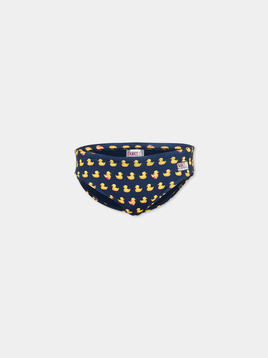 Slip mare blu Billy per bambino con paperelle,Mc2 Saint Barth,BIL0001 03152L