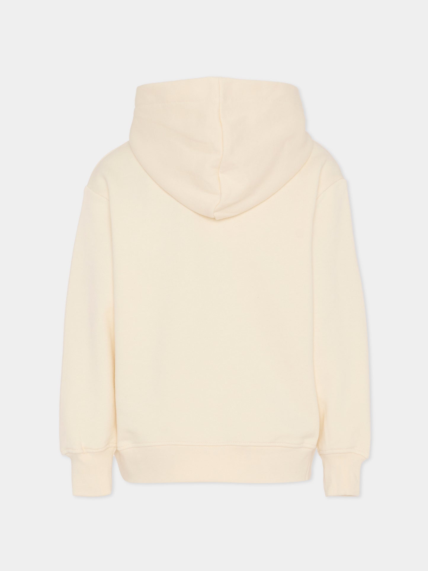 Felpa avorio per bambino con logo,Msgm Kids,F5MSJBHS211 013