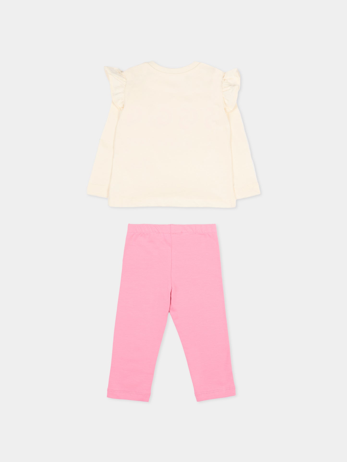 Completo multicolor per neonata con logo,Msgm Kids,F5MSNGTL294 MS066