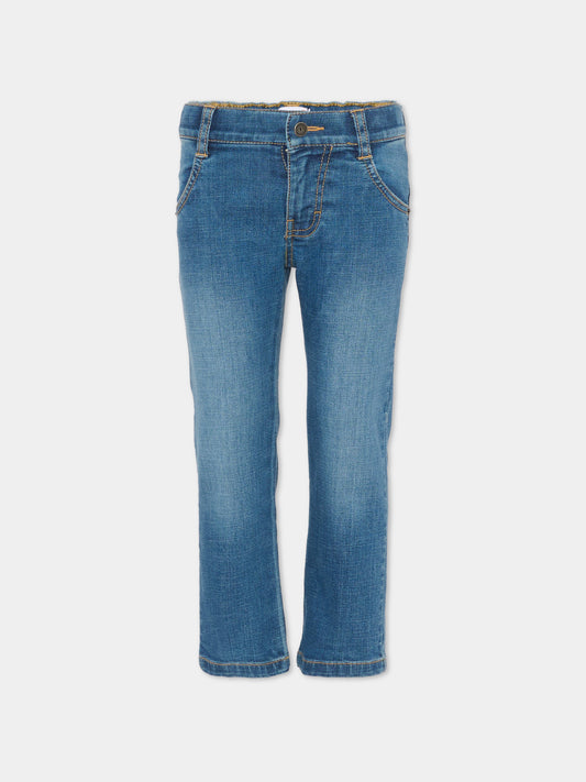 Jeans blu per bambino con logo,Timberland,T60272 Z10