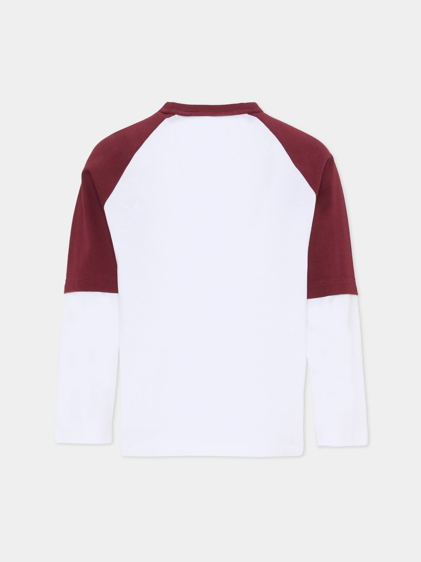 T-shirt bianca per bambino con logo e dinosuaro,Timberland,T60305 10P