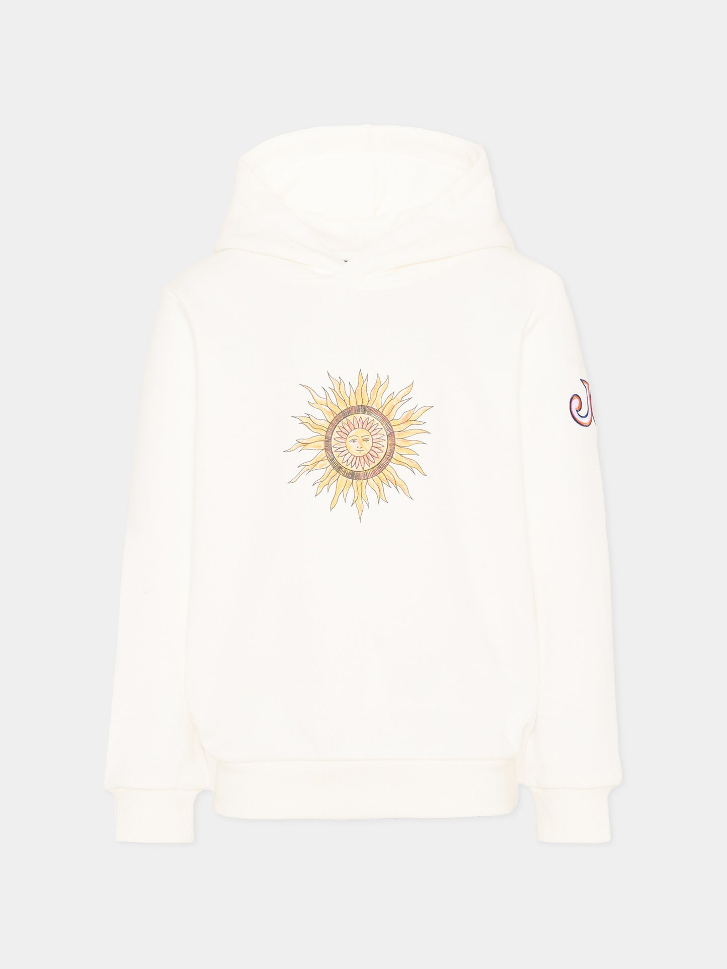 Felpa avorio per bambino con logo,Just Cavalli Kids,JBP26073FE PRISTINE