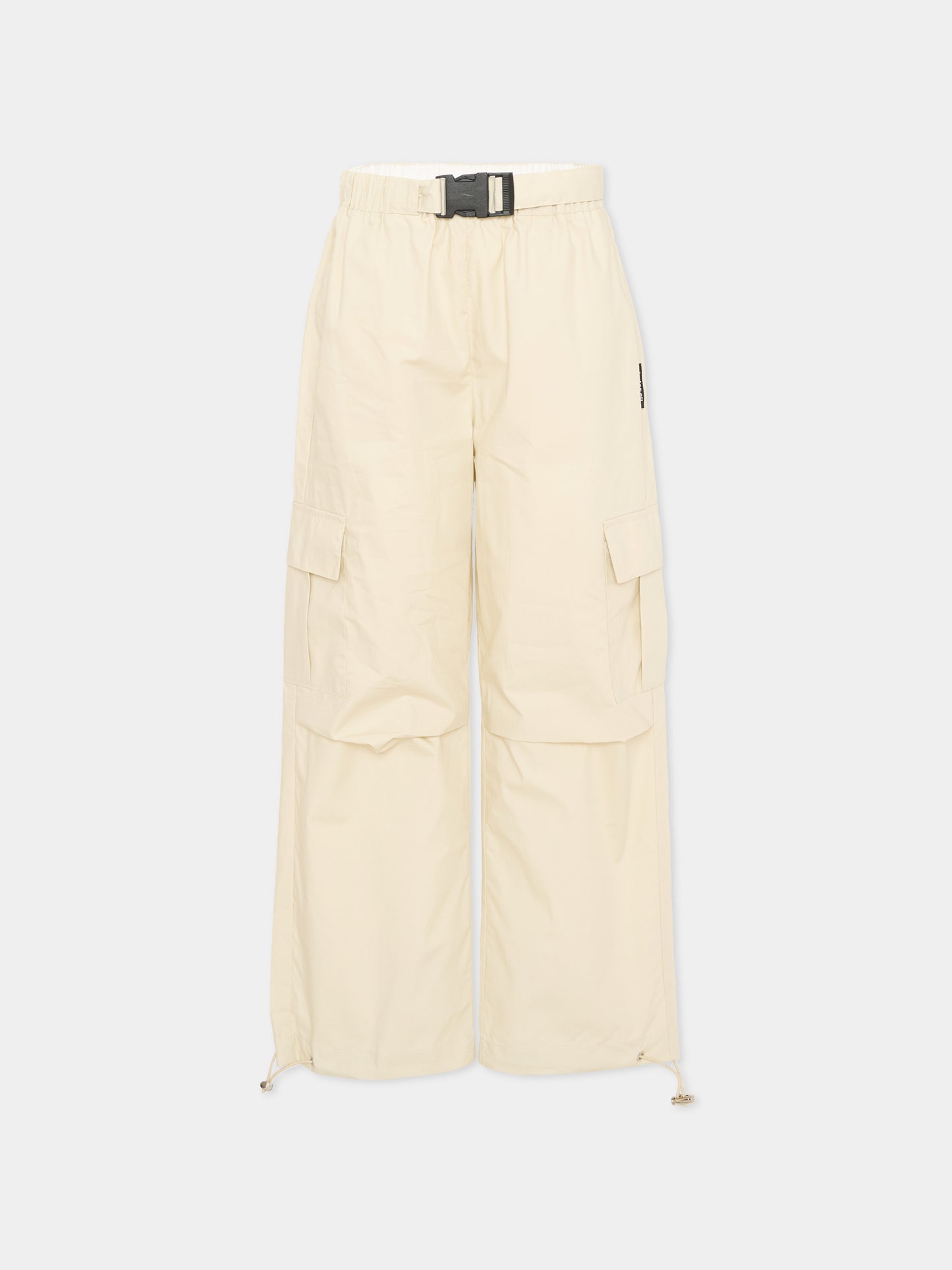 Pantaloni beige per bambino con patch logo,Just Cavalli Kids,JBP26119PA BEIGE CASTLE WALL