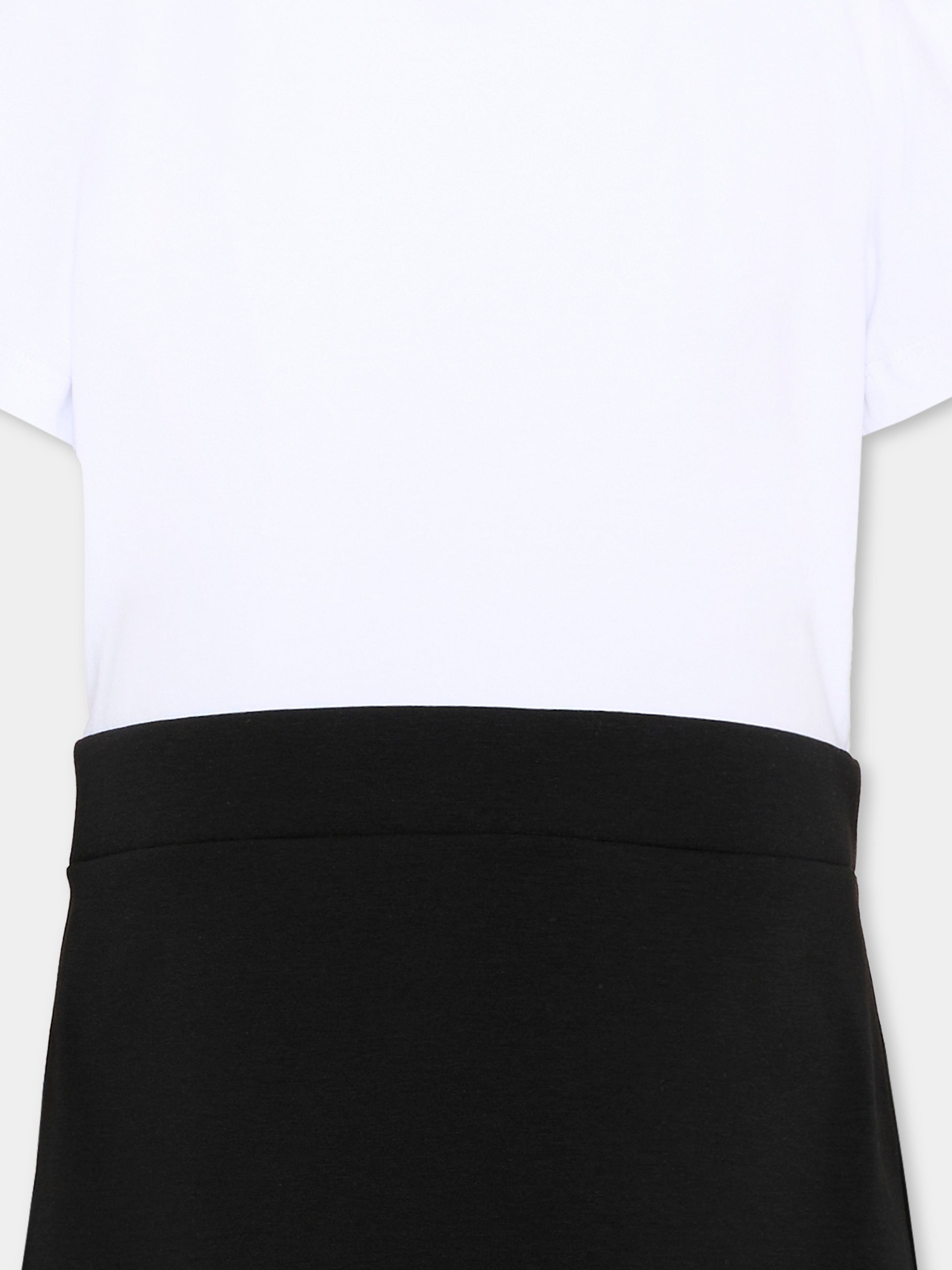 Vestito bianco per bambina con logo,Just Cavalli Kids,JGP26161VE WHITE