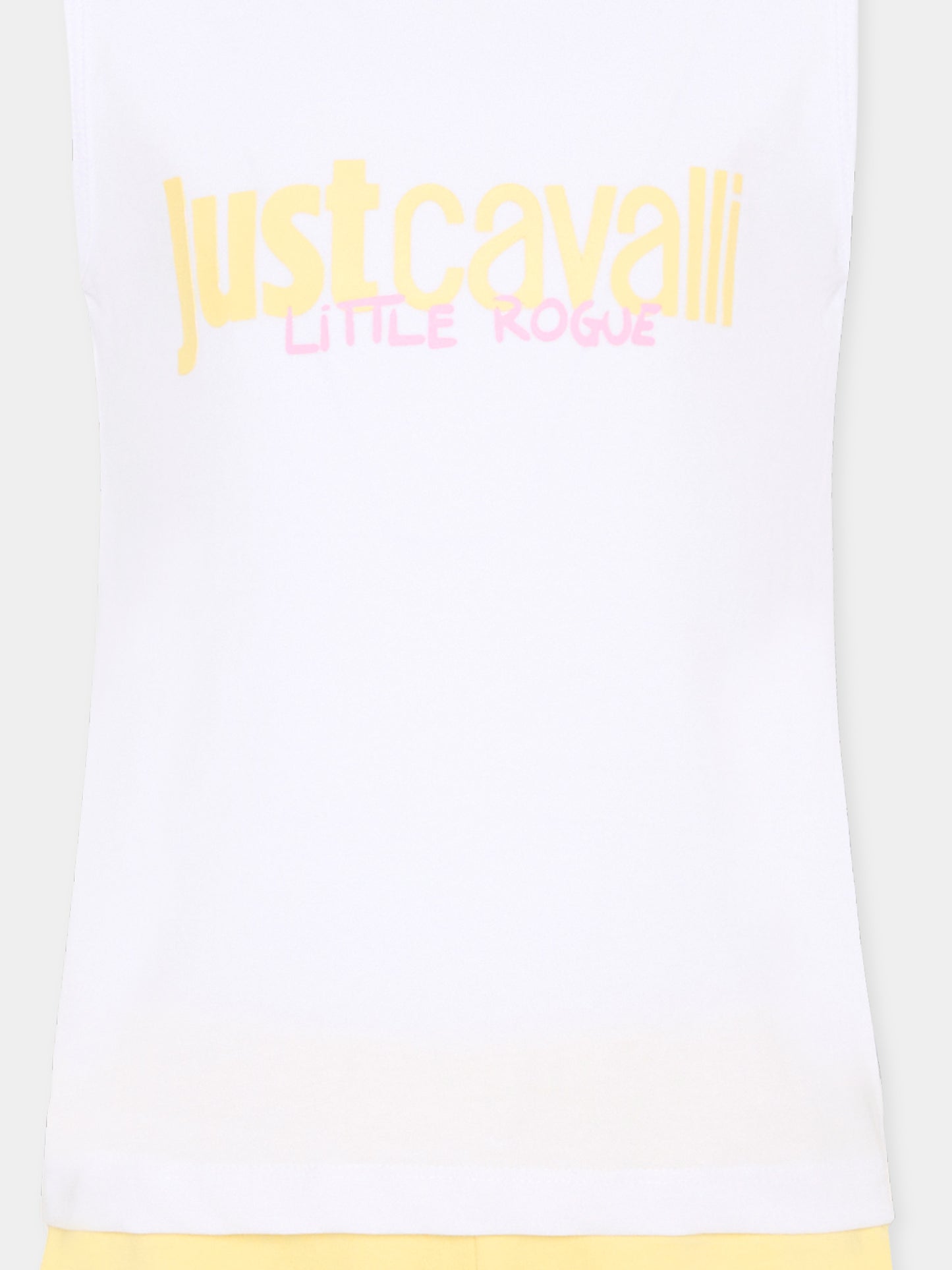 Completo sportivo bianco per bambina con logo,Just Cavalli Kids,JIP26030CJ WHITE