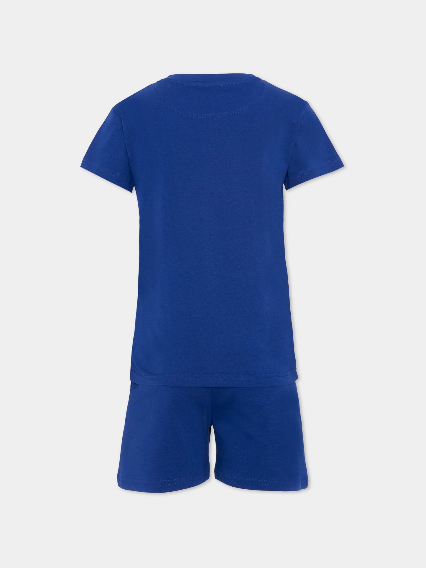 Completo sportivo blu per bambino con logo,Just Cavalli Kids,JIP26044CJ BLUE MAZARINE