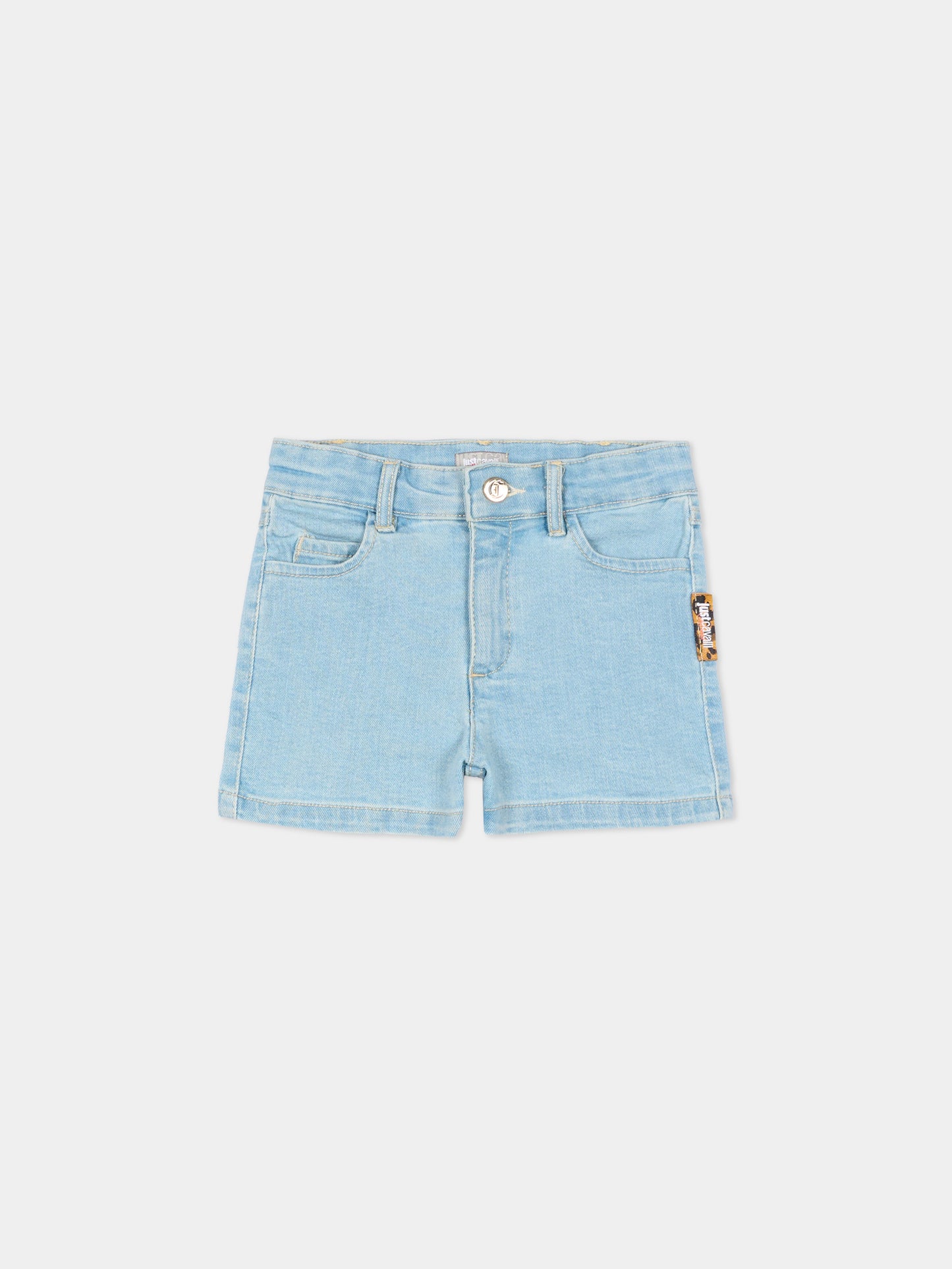 Shorts denim per neonato,Just Cavalli Kids,JIP26073SH DENIM BLUE LIGHT