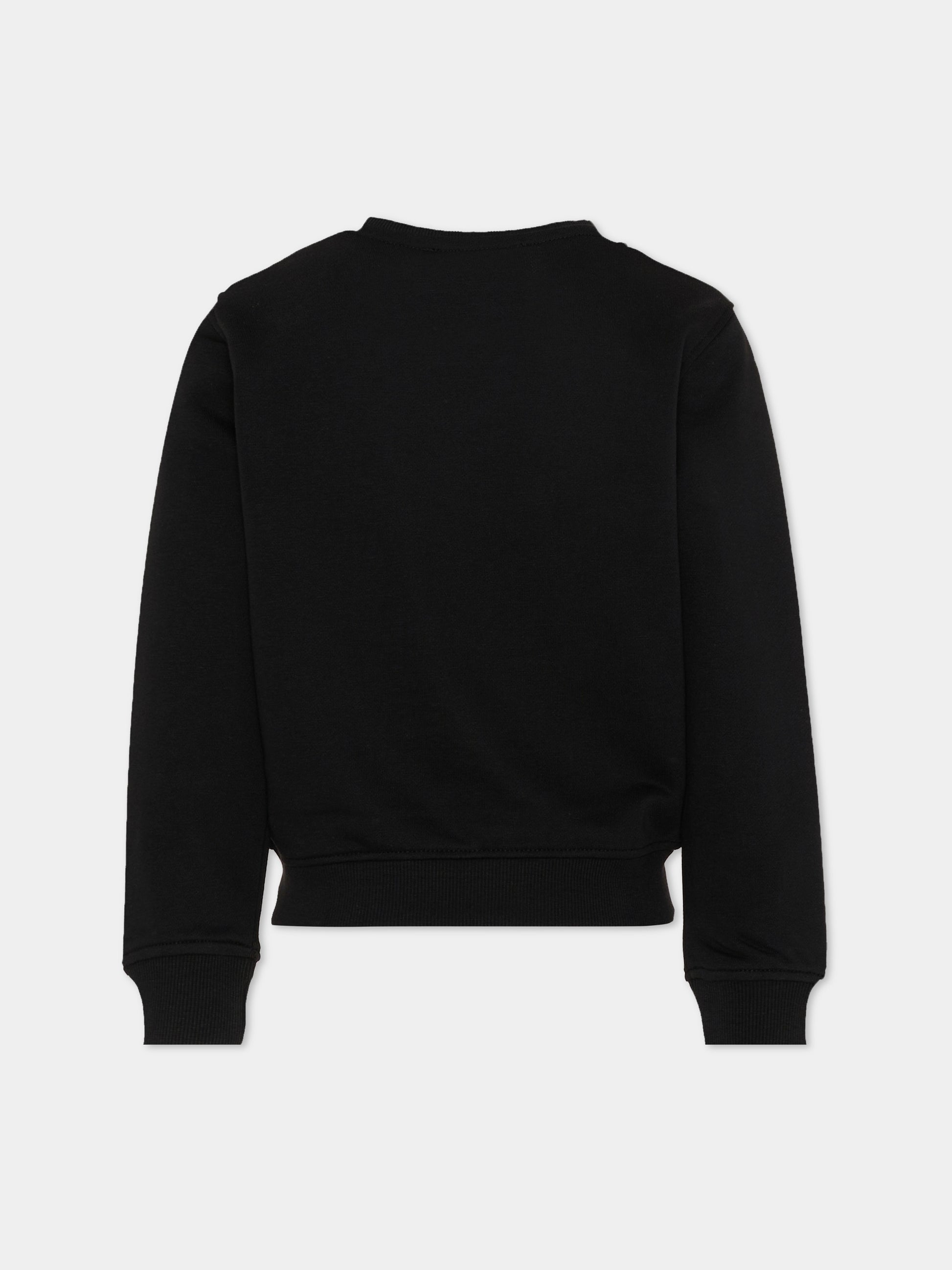 Felpa nera per bambino con logo,Just Cavalli Kids,JBP26009FE BLACK