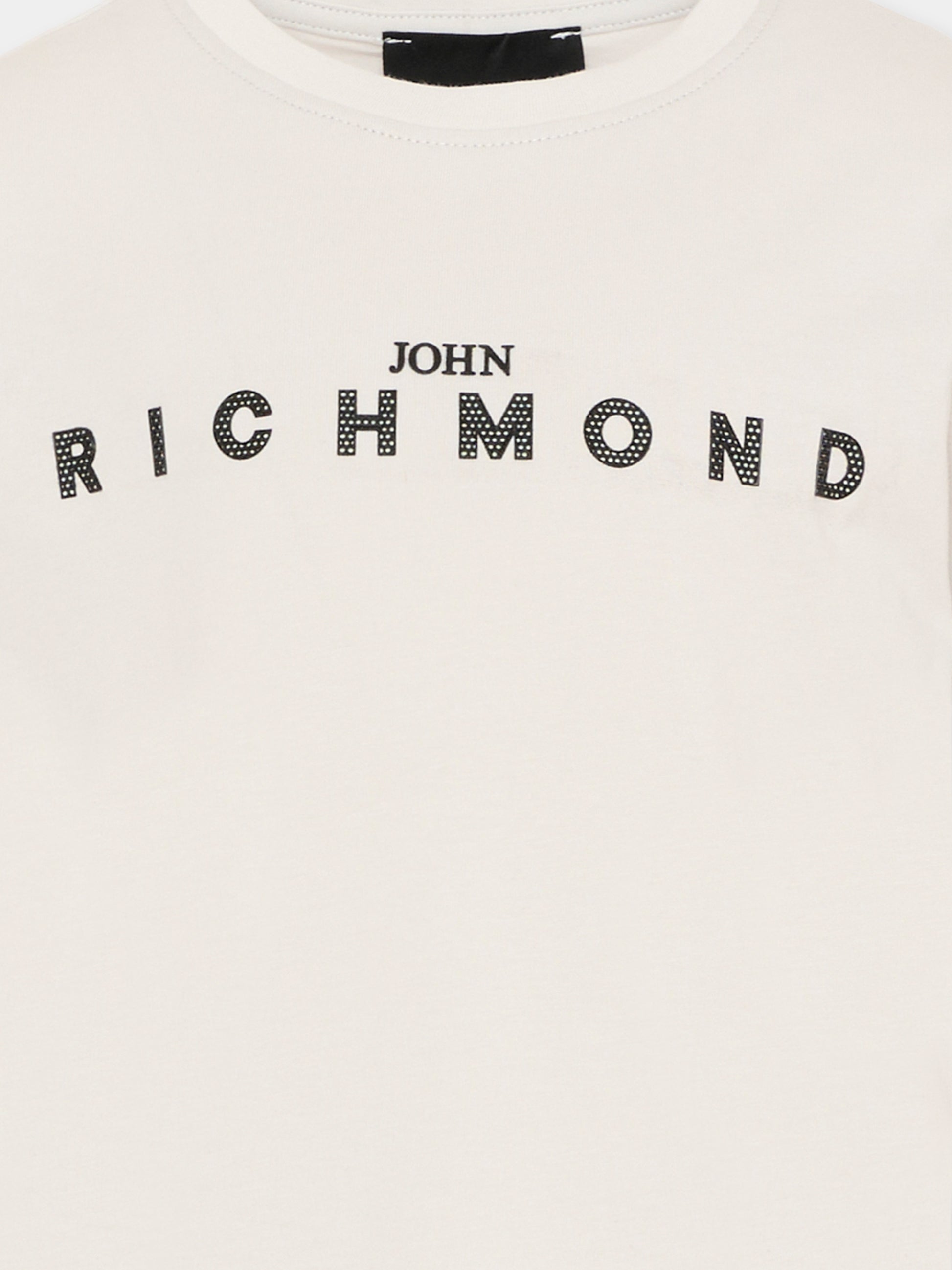 T-Shirt grigia per bambini con logo,Richmond,RBP26008TS BLUE VAPOR