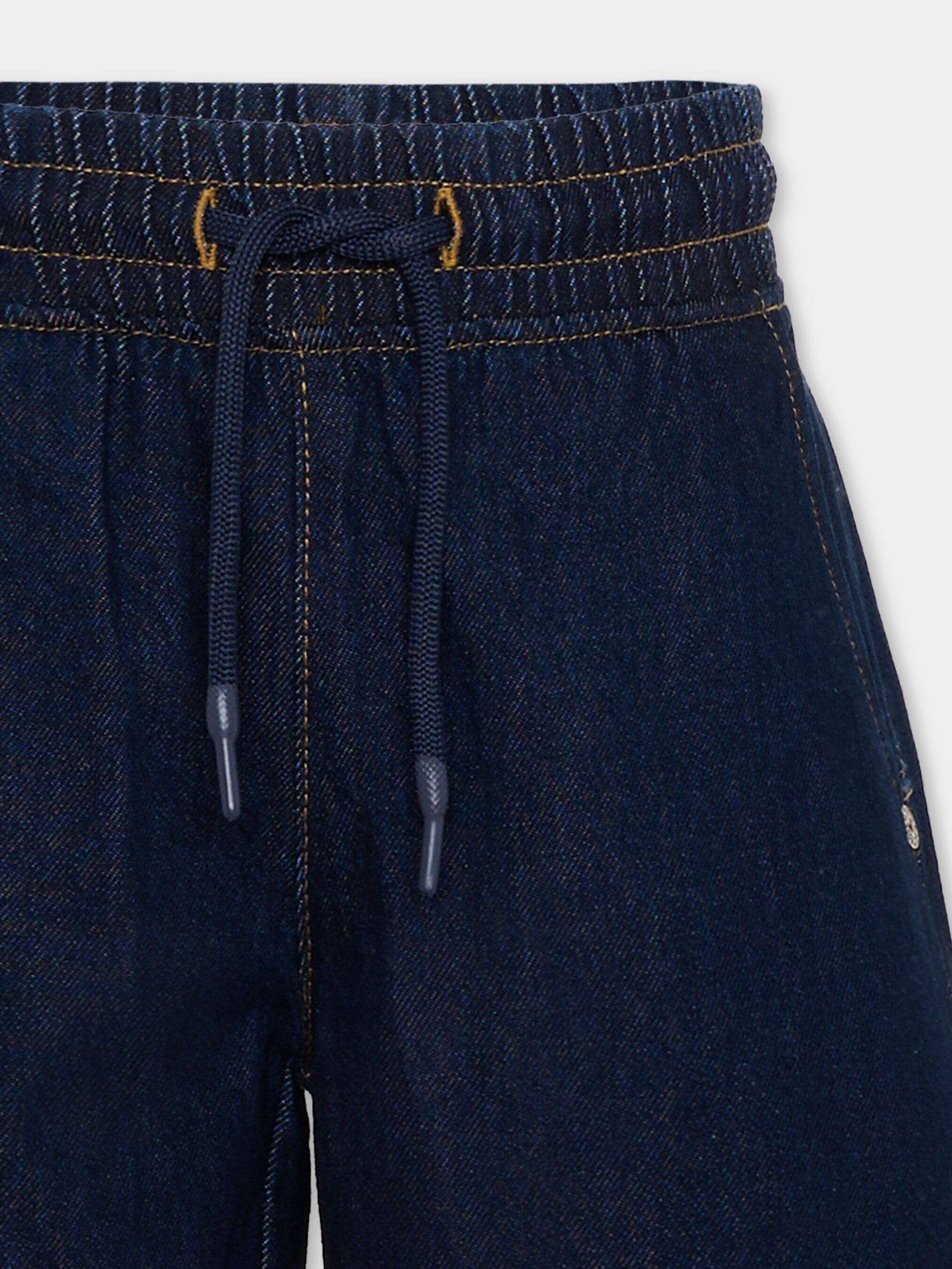 Shorts denim per bambino con logo,Richmond,RBP26208BE DENIM RAW