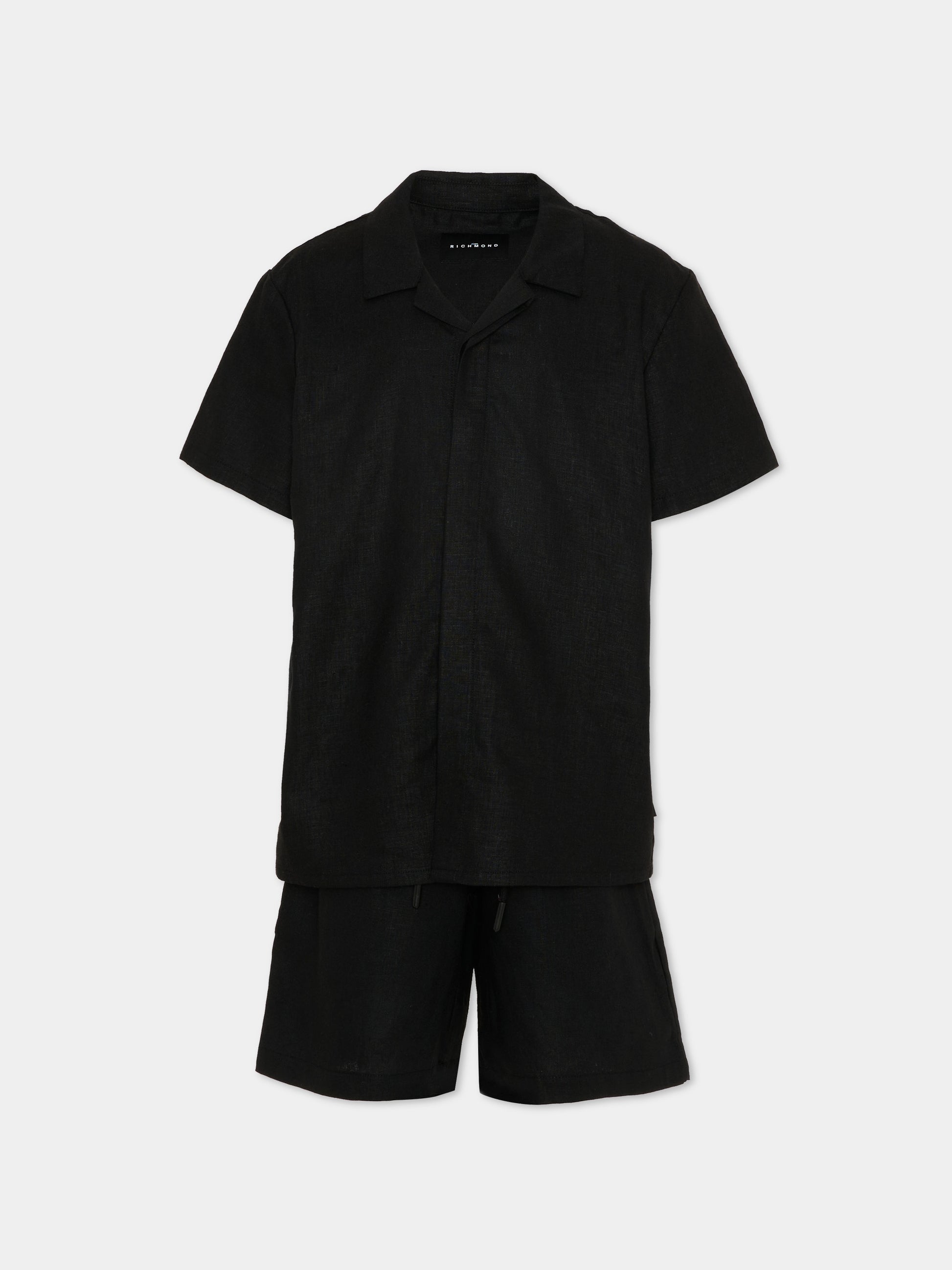 Completo elegante nero per bambino,Richmond,RBP26213CL BLACK