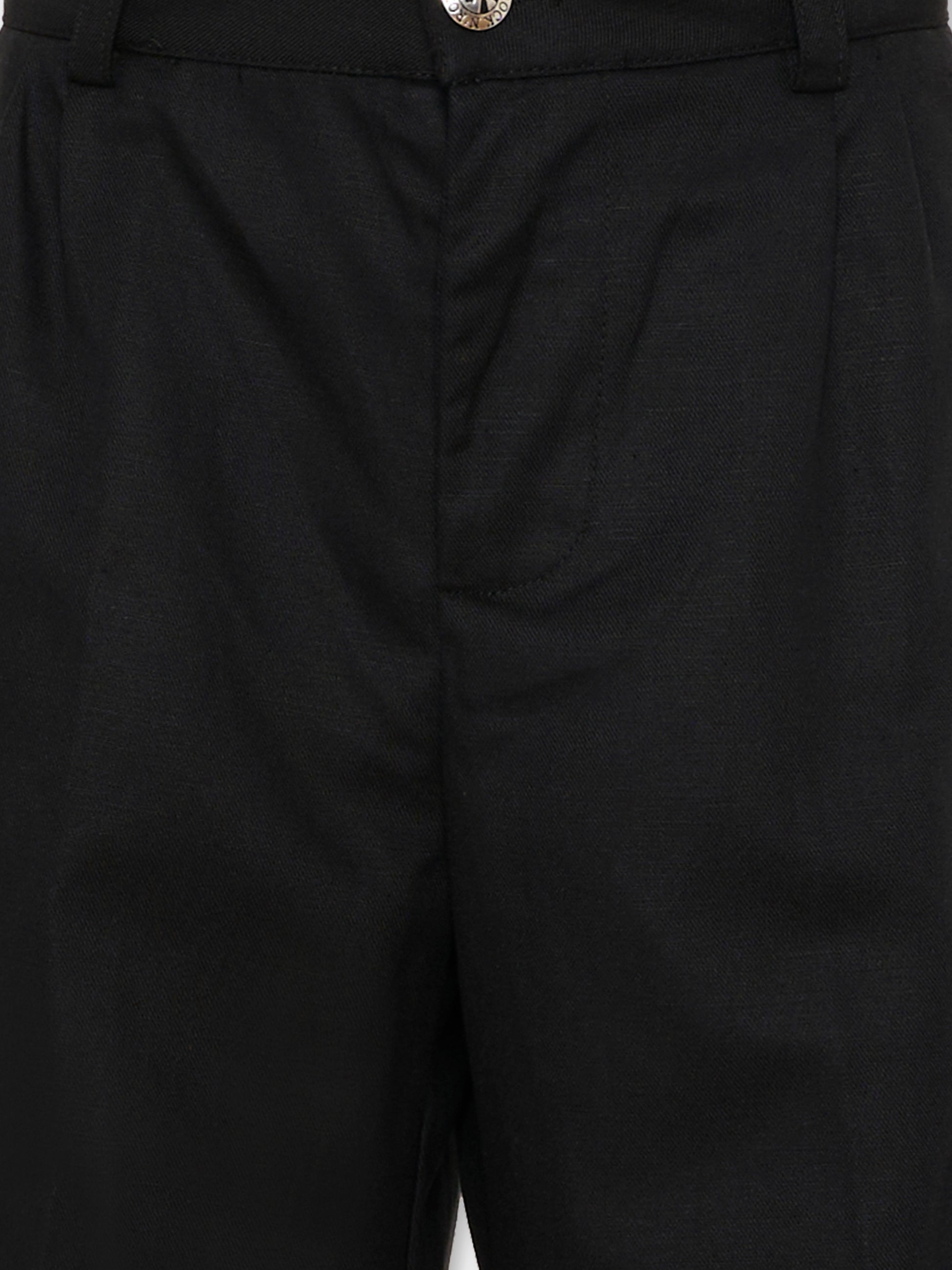 Shorts nero cargo per bambino con logo,Richmond,RBP26046BE BLACK