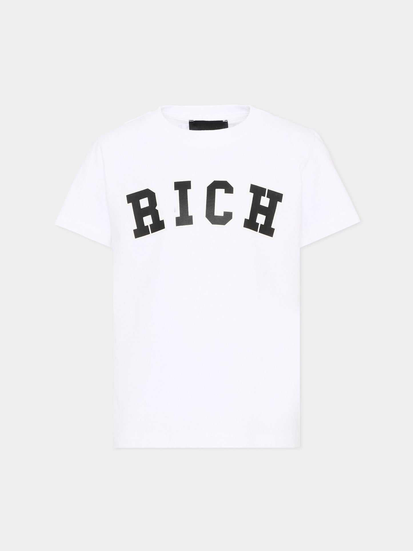 T-Shirt bianca per bambino con logo,Richmond,RBP26012TS WHITE