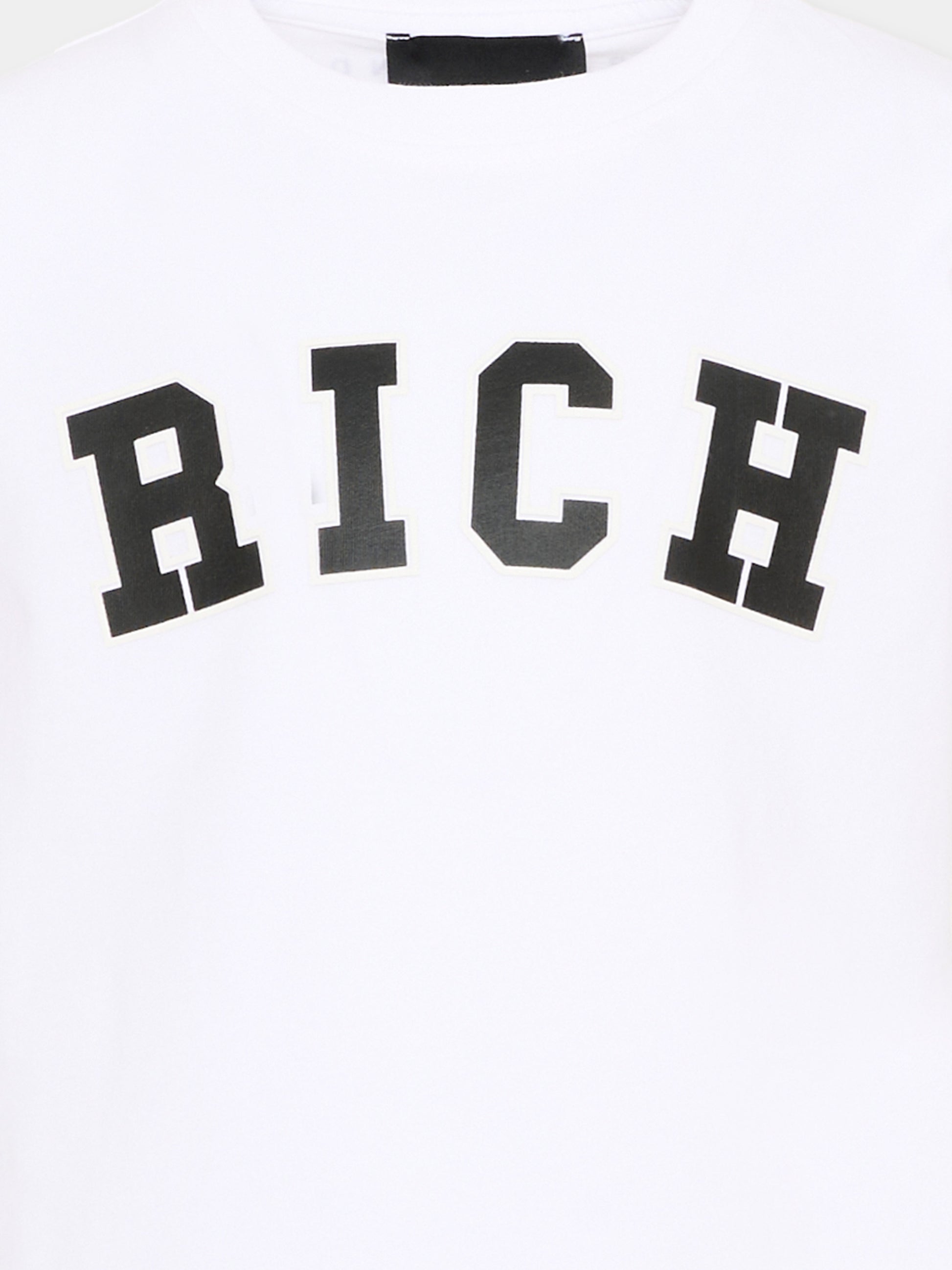 T-Shirt bianca per bambino con logo,Richmond,RBP26012TS WHITE