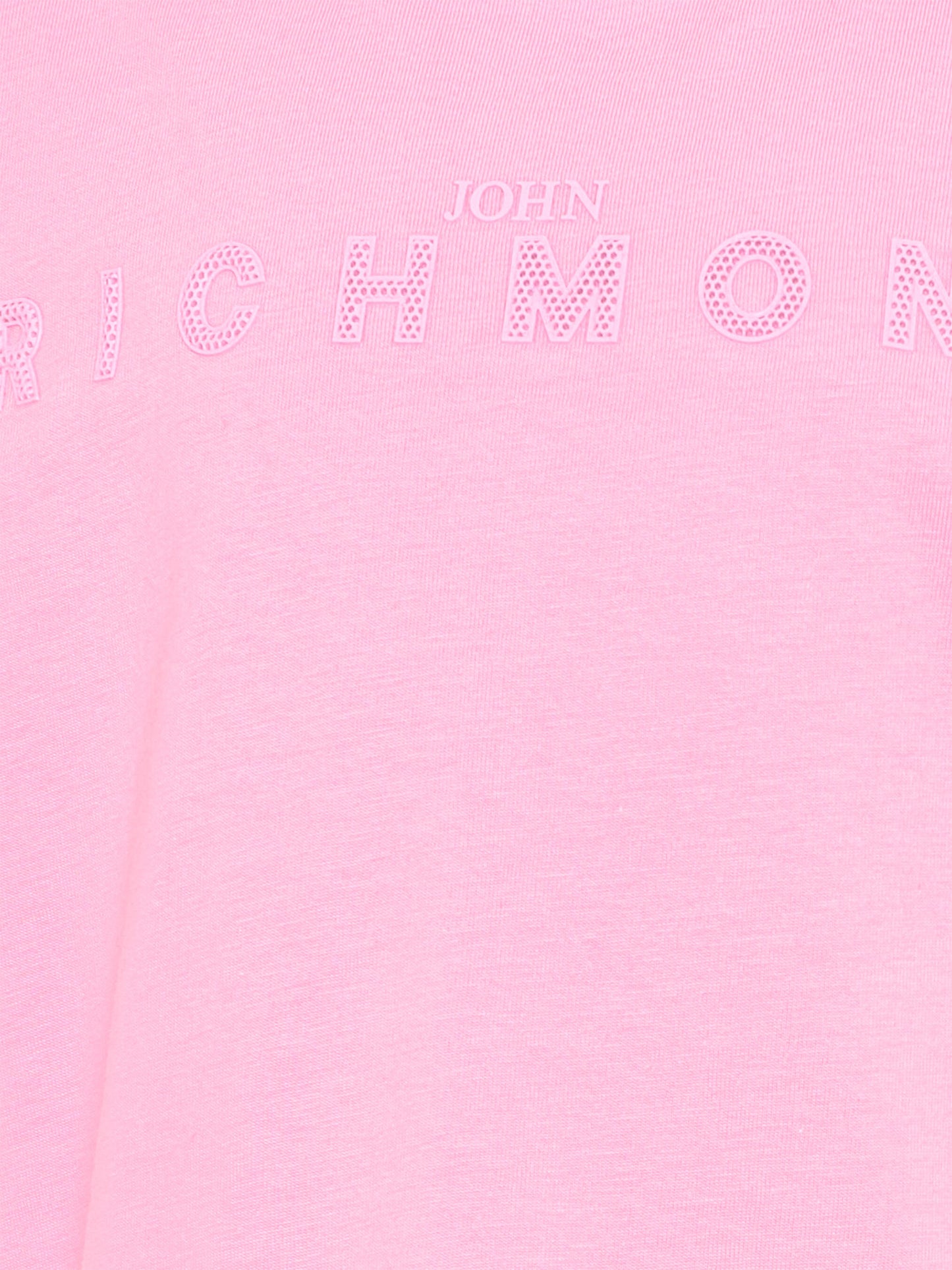 T-shirt rosa per bambina con logo,Richmond,RGP26017TS PINK BEGONIA