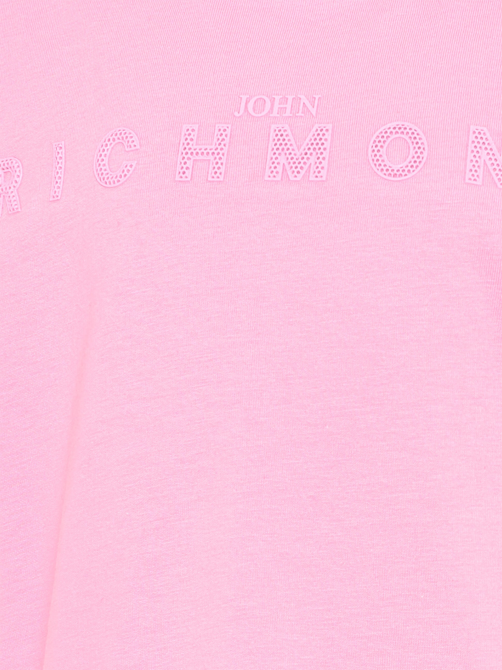 T-shirt rosa per bambina con logo,Richmond,RGP26017TS PINK BEGONIA