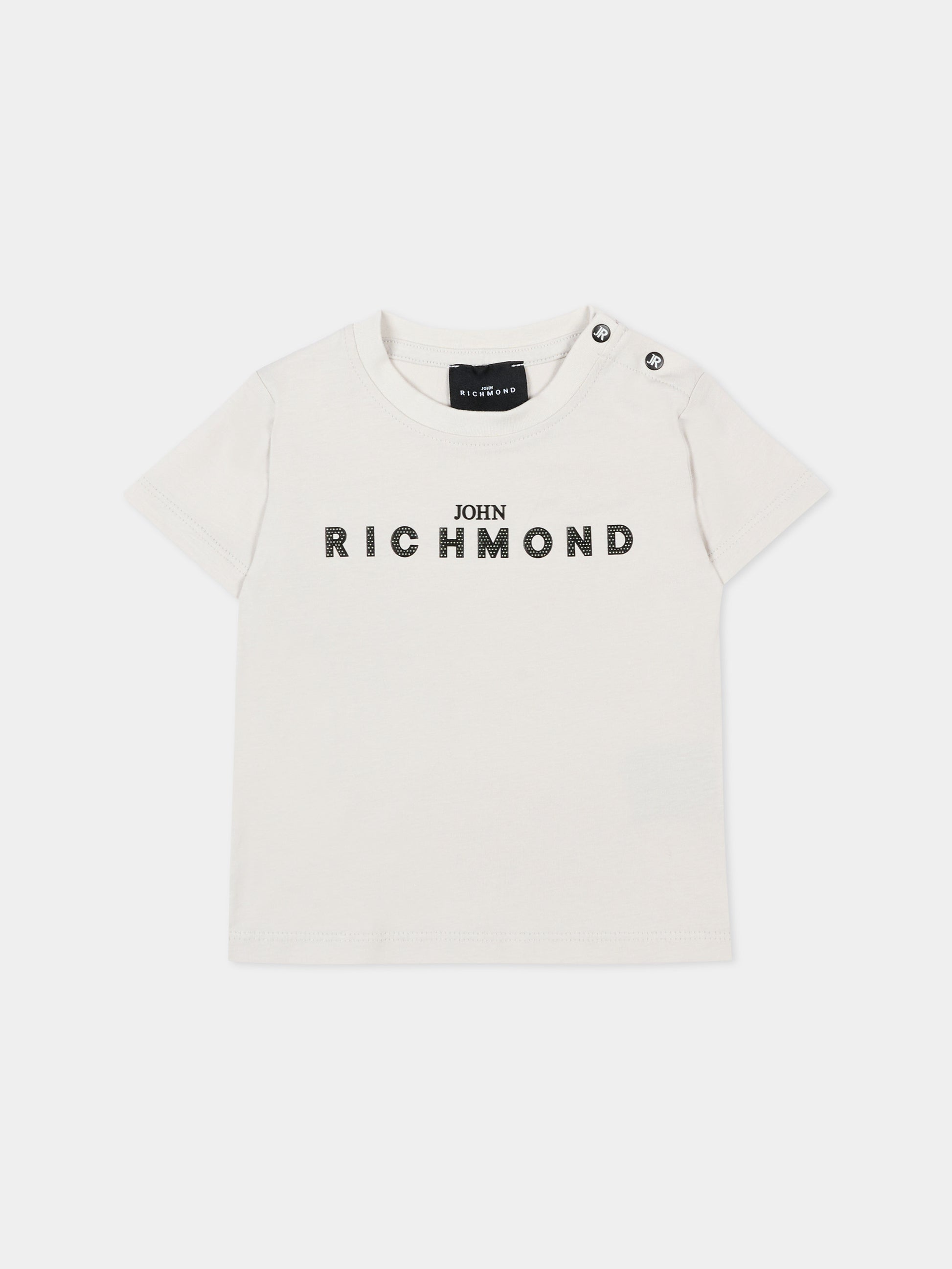 T-Shirt grigia per neonato con logo,Richmond,RIP26002TS BLUE VAPOR