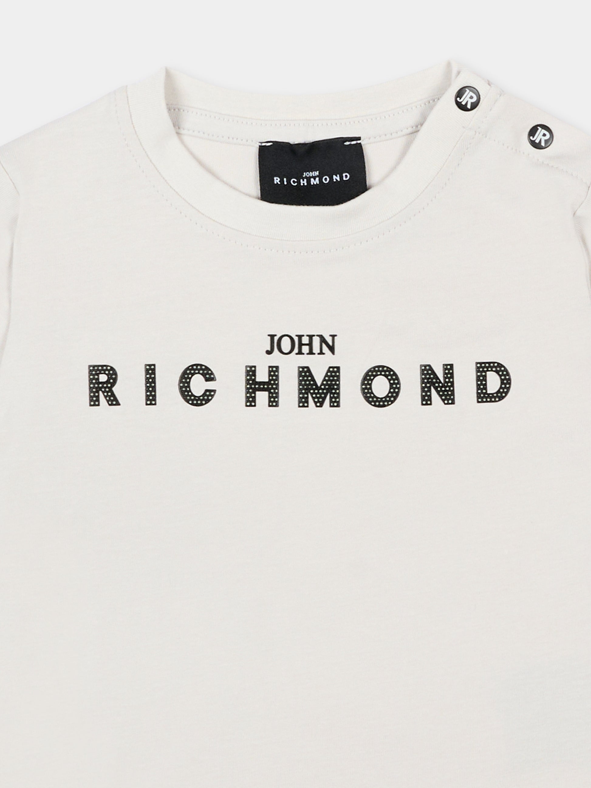 T-Shirt grigia per neonato con logo,Richmond,RIP26002TS BLUE VAPOR