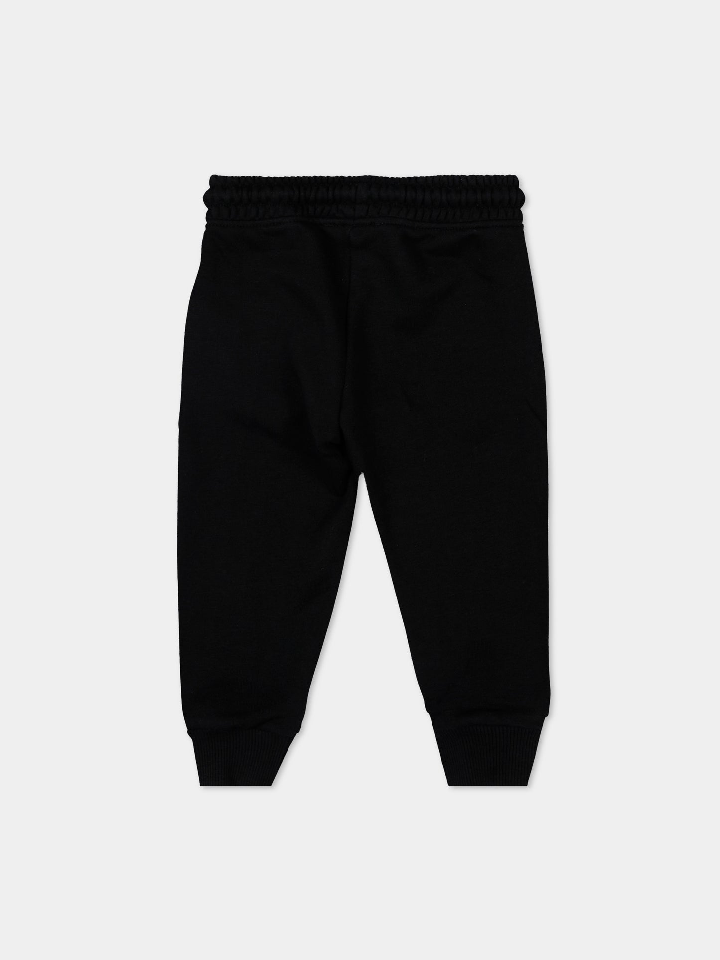 Pantaloni sportivi neri per neonato con logo,Richmond,RIP26003PA BLACK