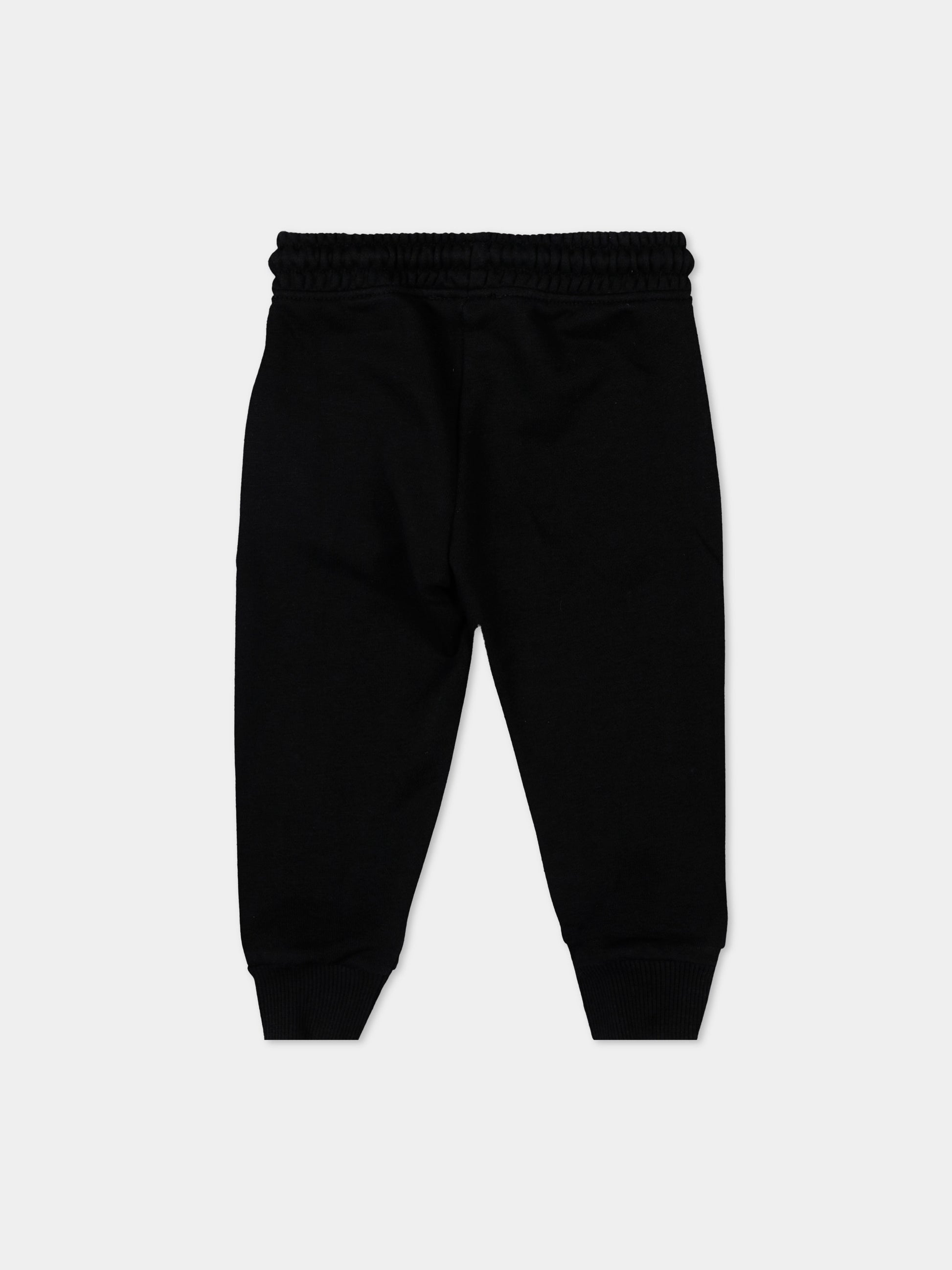 Pantaloni sportivi neri per neonato con logo,Richmond,RIP26003PA BLACK
