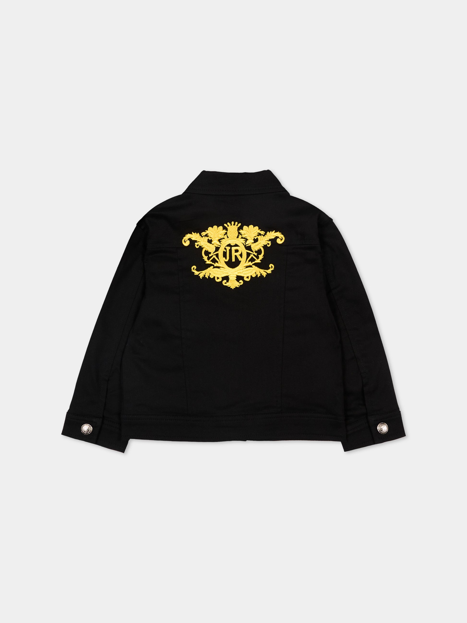 Giubbotto di jeans nero per neonato con logo,Richmond,RIP26062GB BLACK