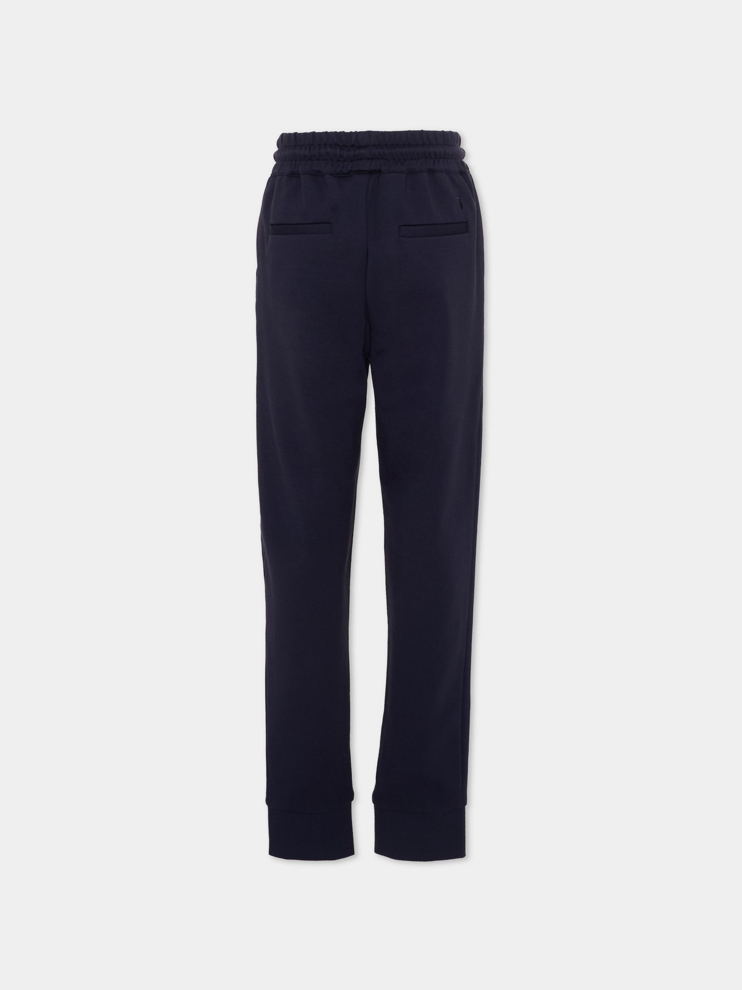 Pantaloni sportivi blu per bambino,Trussardi Junior,TBP26059PA BLUE ESTATE