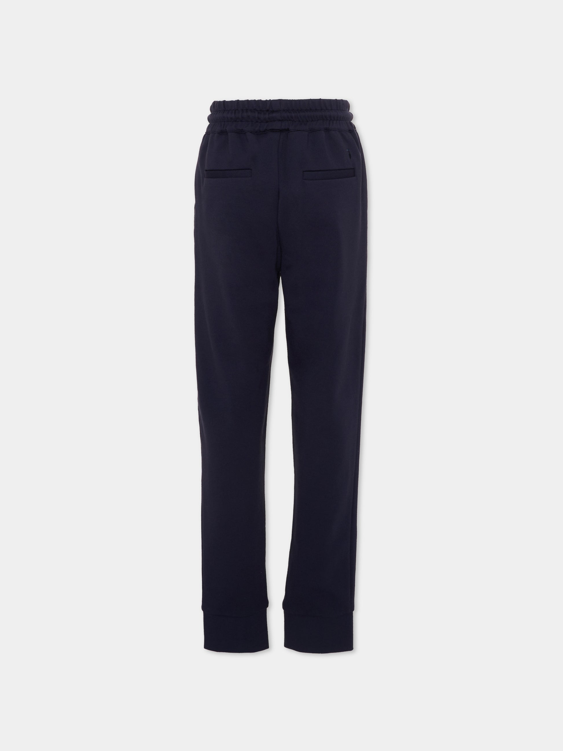 Pantaloni sportivi blu per bambino,Trussardi Junior,TBP26059PA BLUE ESTATE