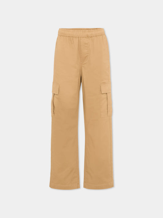 Pantalone marrone per bambino cargo,Trussardi Junior,TBP26133PA BROWN MACCHIATO