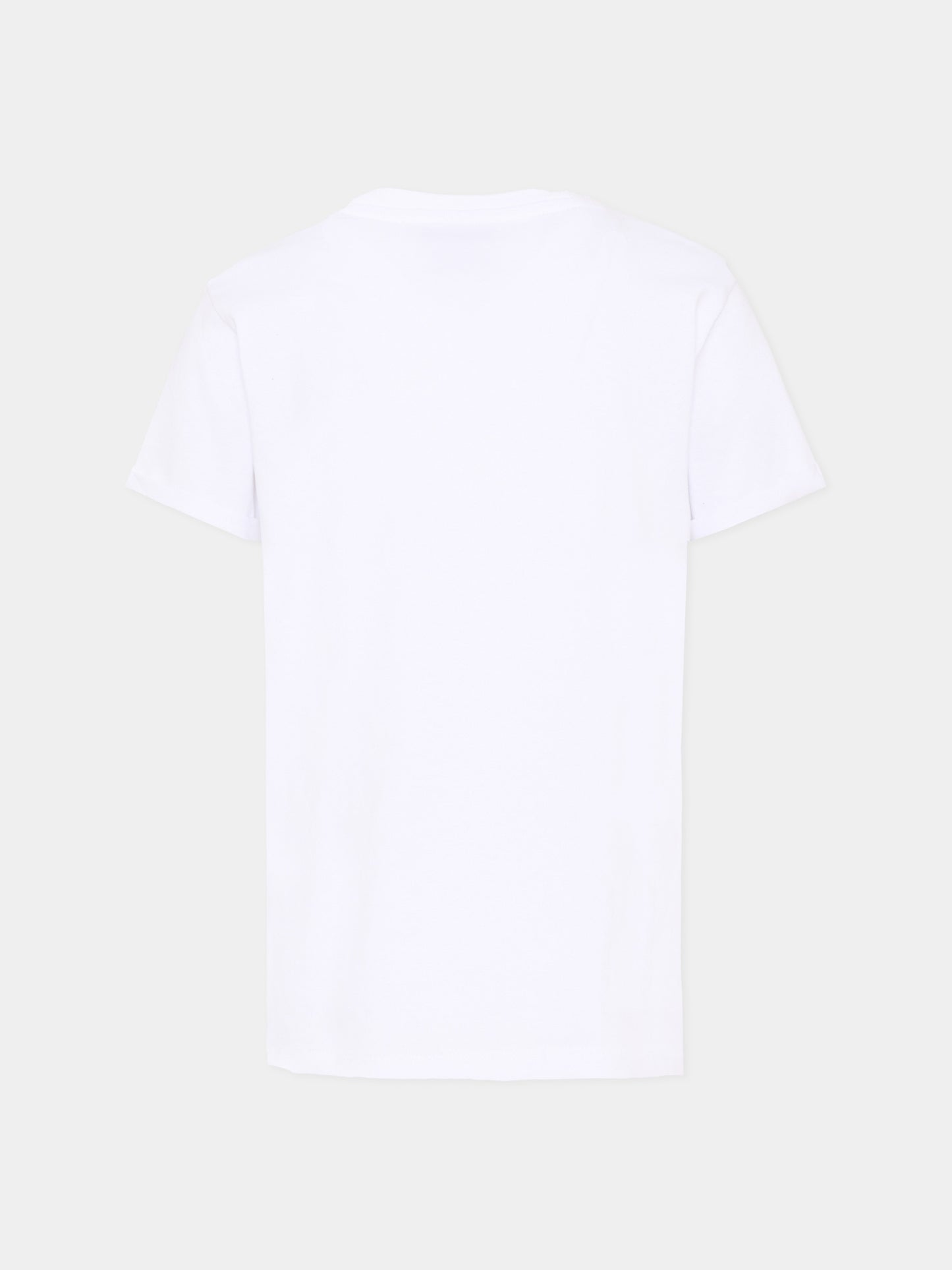T-Shirt bianca per bambina con logo,Trussardi Junior,TGP26055TS WHITE