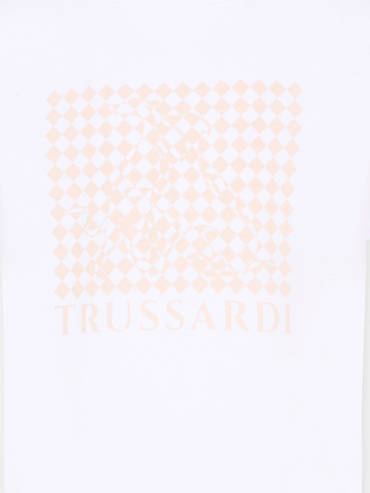 T-Shirt bianca per bambina con logo,Trussardi Junior,TGP26055TS WHITE