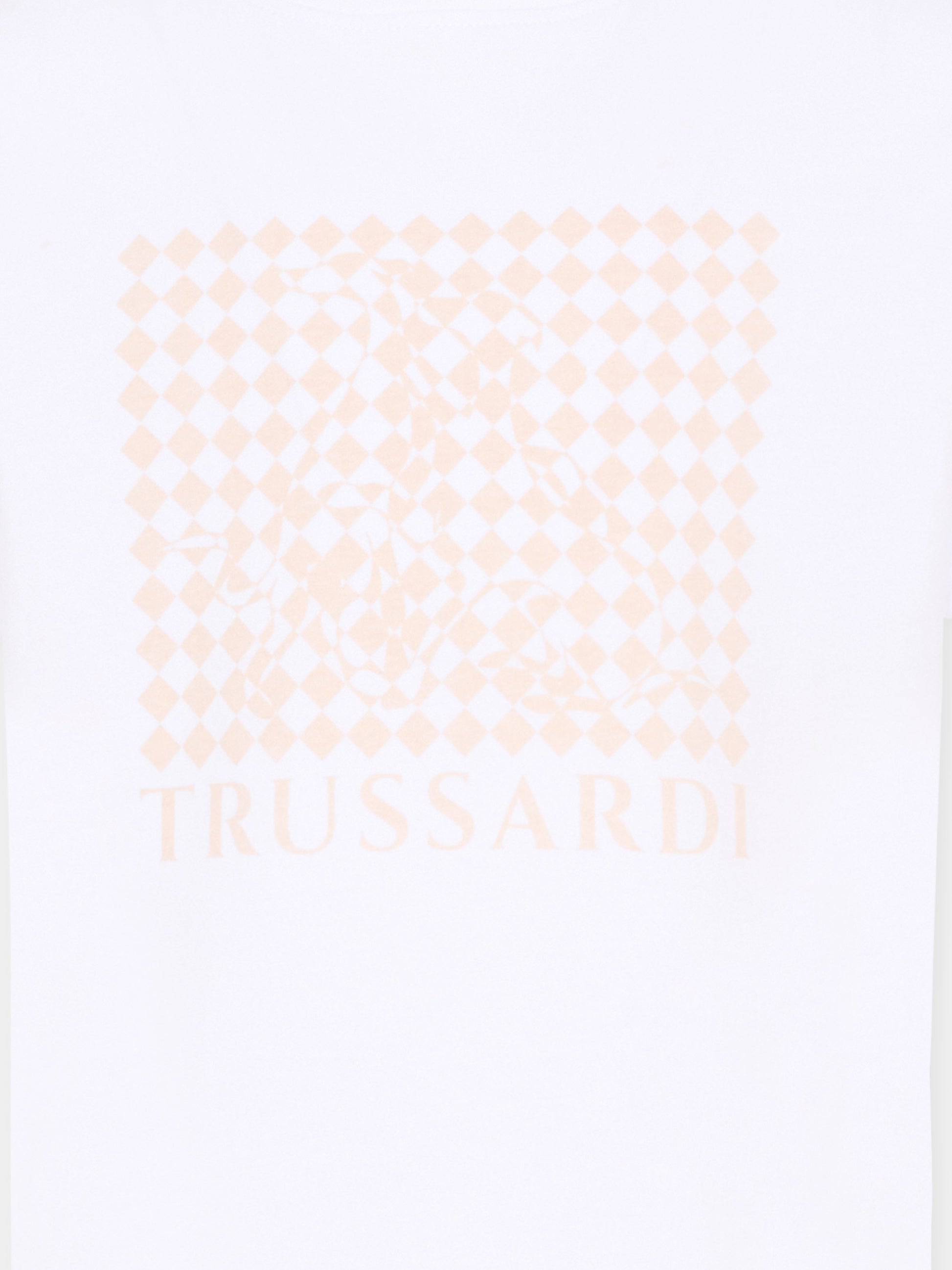 T-Shirt bianca per bambina con logo,Trussardi Junior,TGP26055TS WHITE