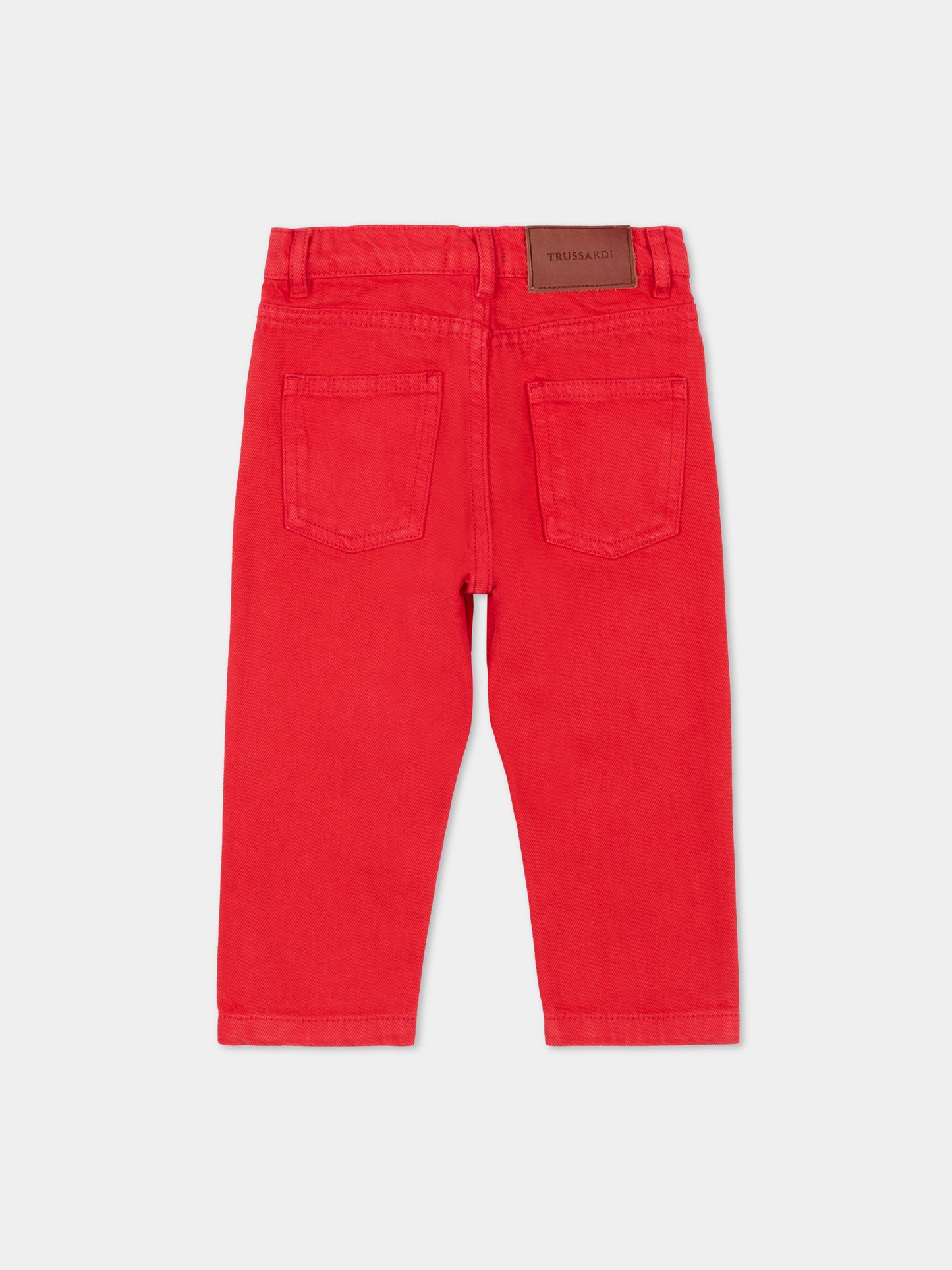 Pantalone rosso per neonato,Trussardi Junior,TIP26006PA RED LYCHEE