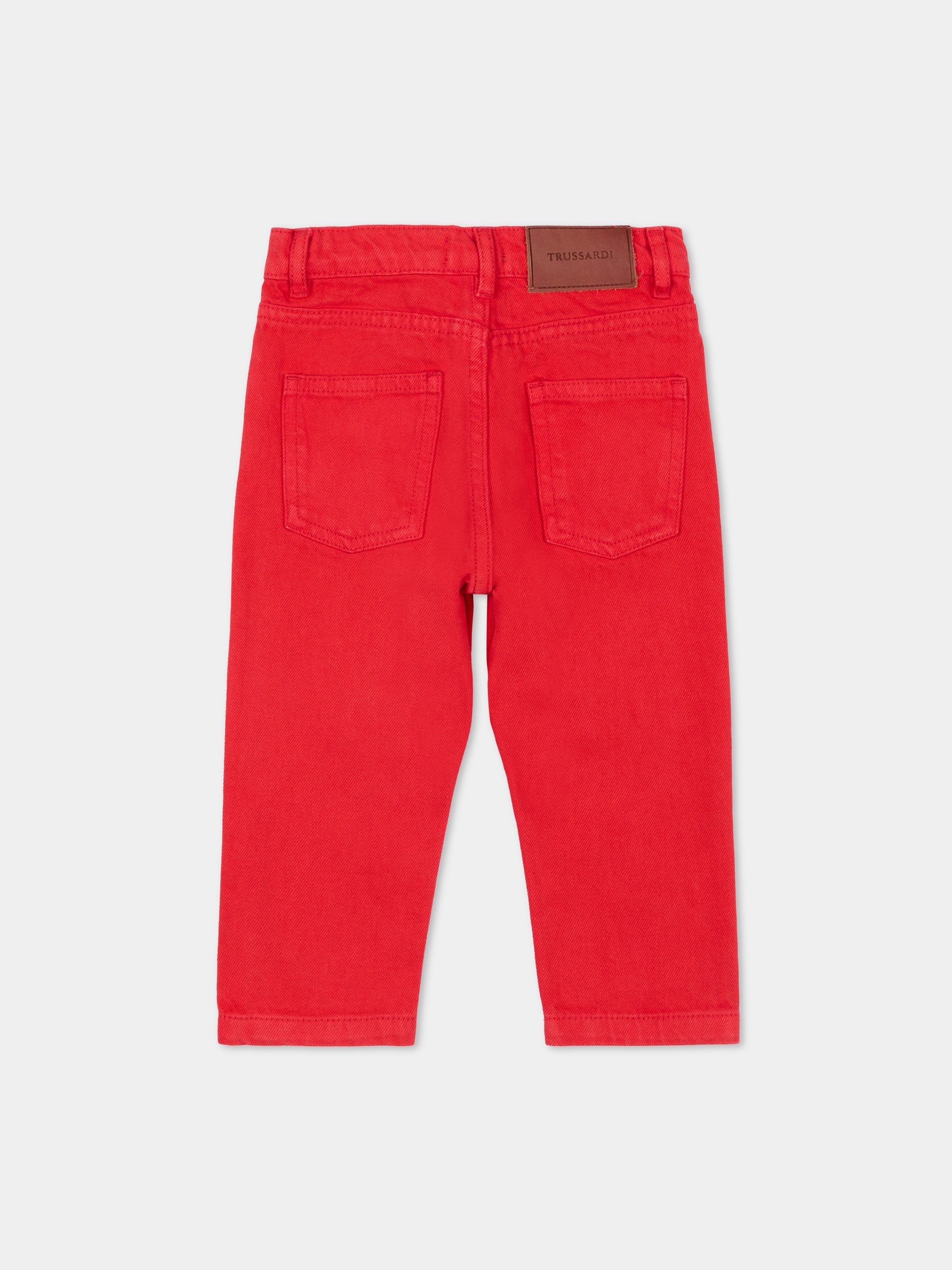 Pantalone rosso per neonato,Trussardi Junior,TIP26006PA RED LYCHEE