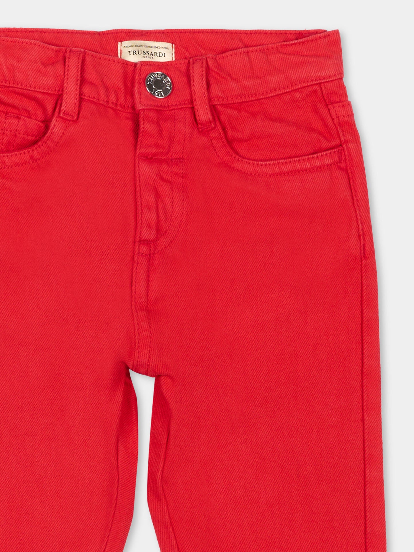 Pantalone rosso per neonato,Trussardi Junior,TIP26006PA RED LYCHEE