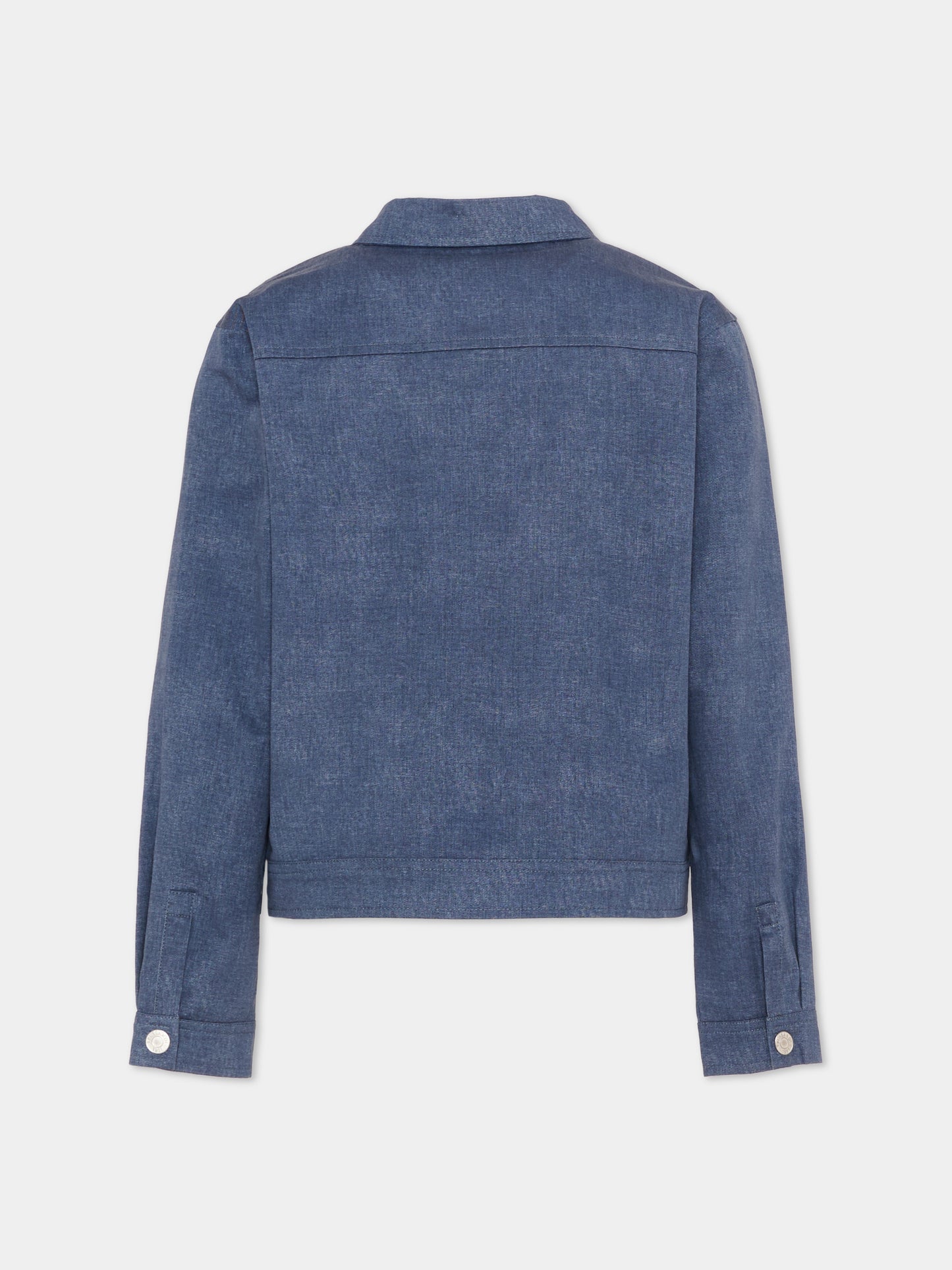 Giubbotto blu per bambino con levriero,Trussardi Junior,TIP26042GB BLUE ESTATE