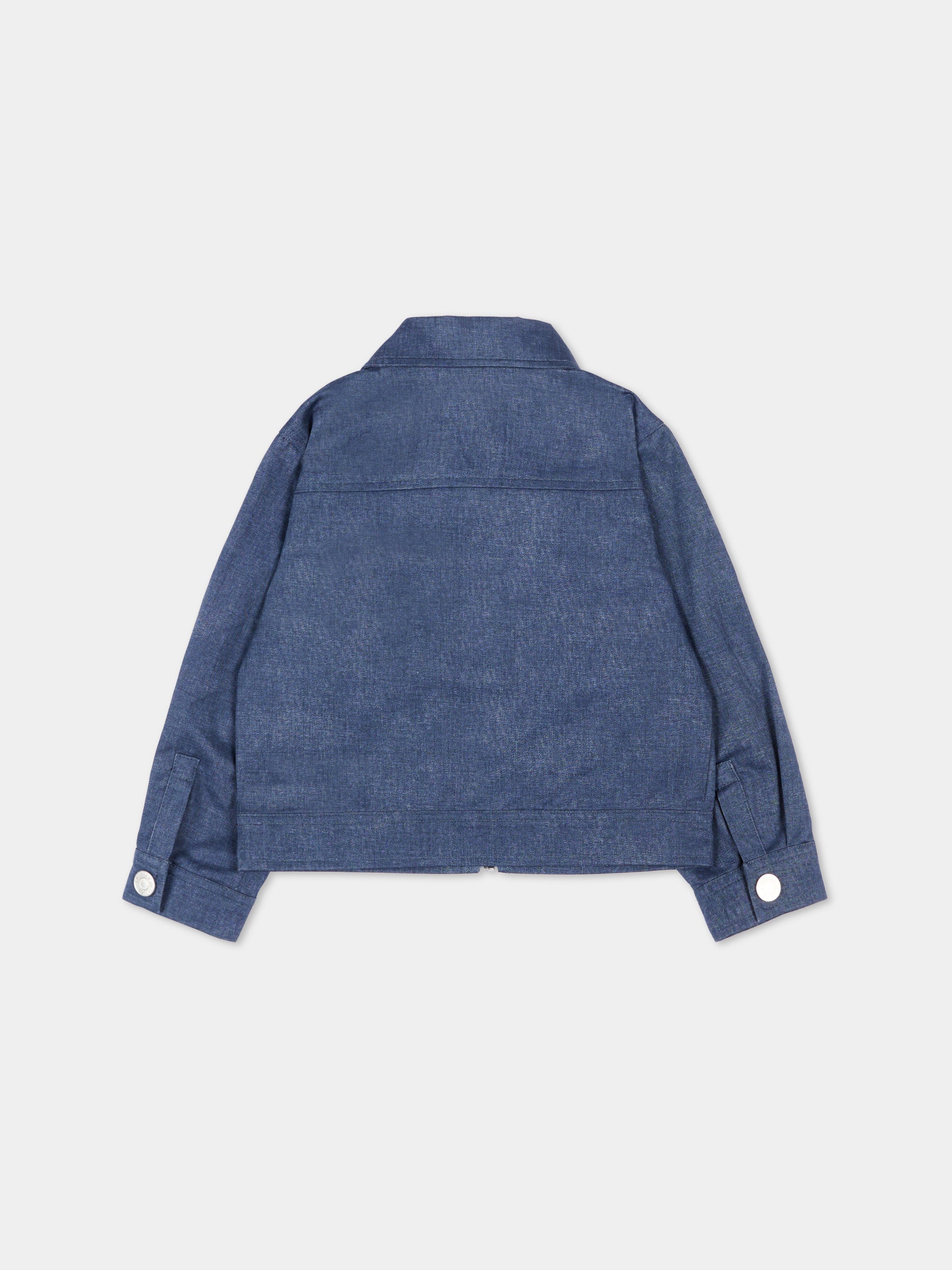 Giubbotto blu per neonato con levriero,Trussardi Junior,TIP26042GB BLUE ESTATE