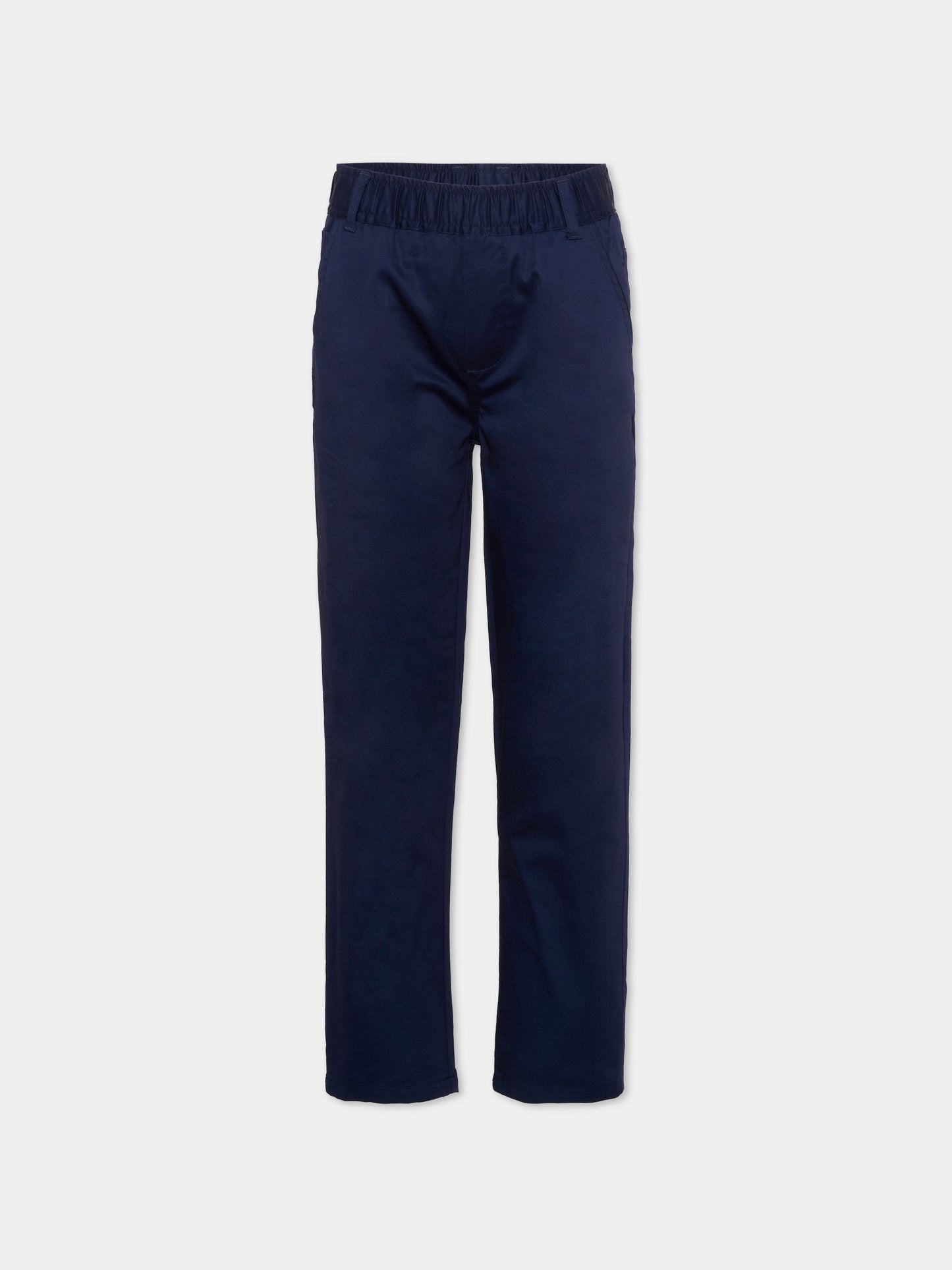 Pantalone blu per bambino con levriero,Trussardi Junior,TIP26050PA BLUE ESTATE