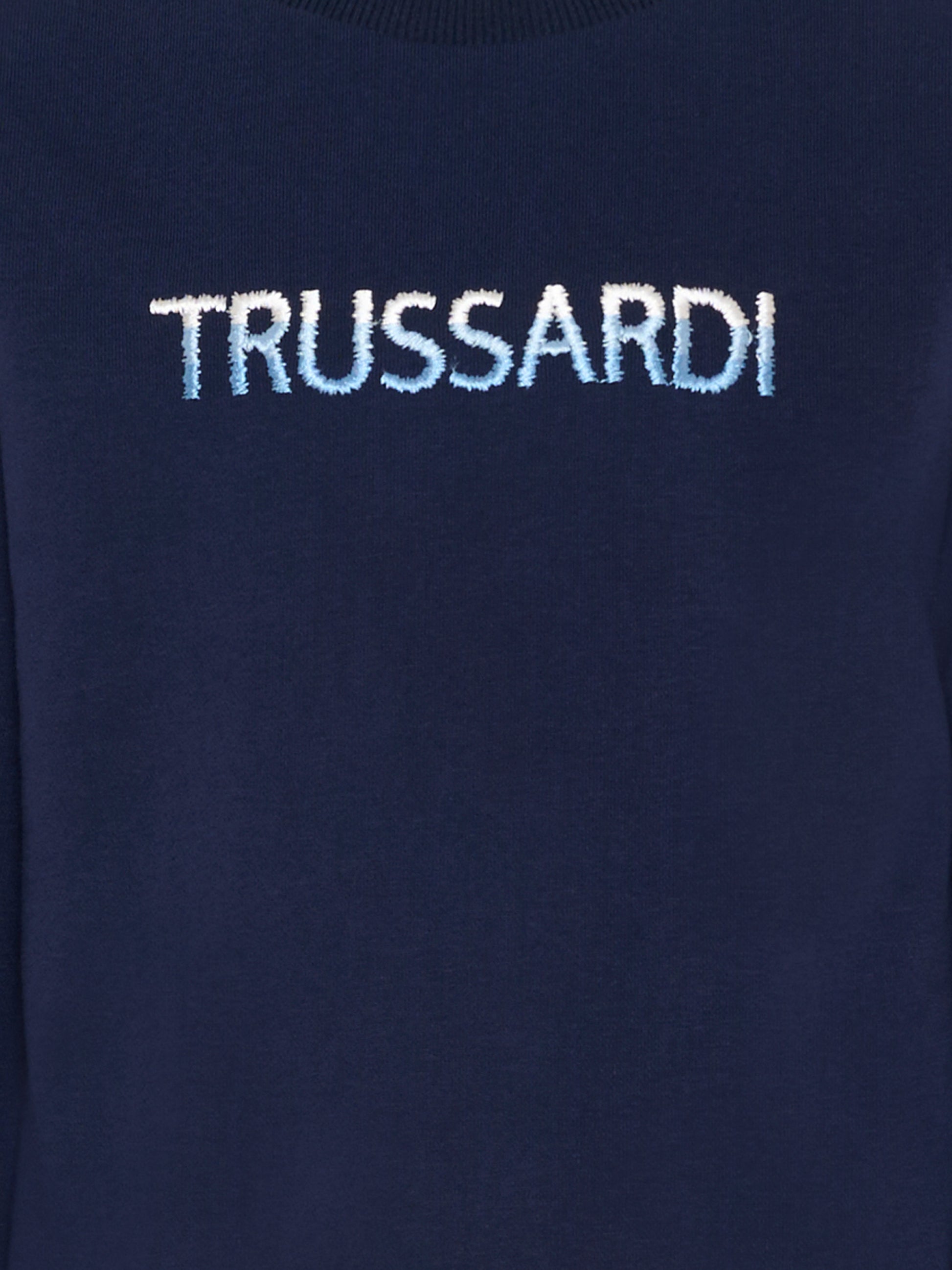 Felpa blu per bambino con logo,Trussardi Junior,TIP26091FE BLUE ESTATE