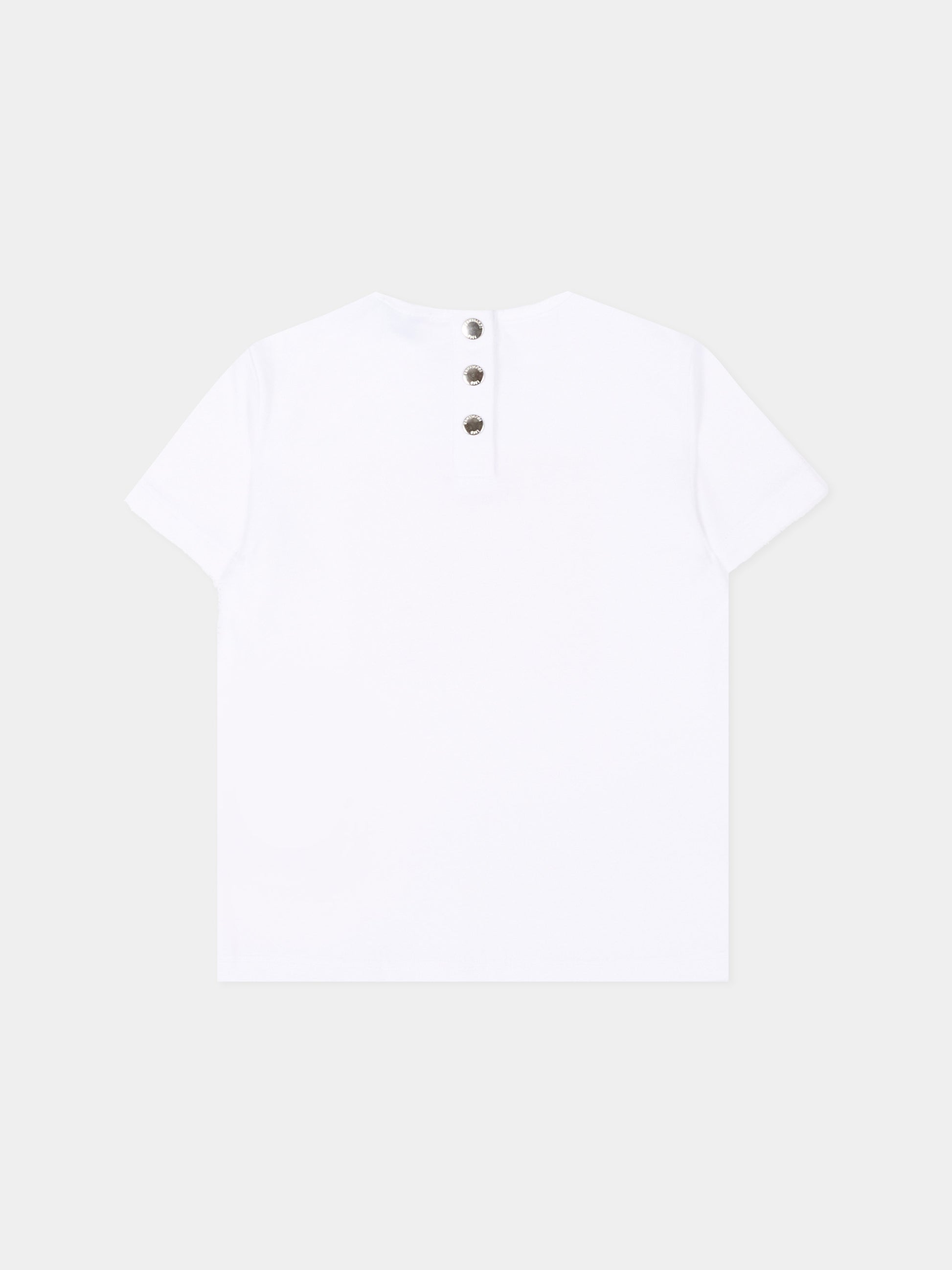 T-shirt bianca per neonata con logo,Trussardi Junior,TIP26134TS WHITE