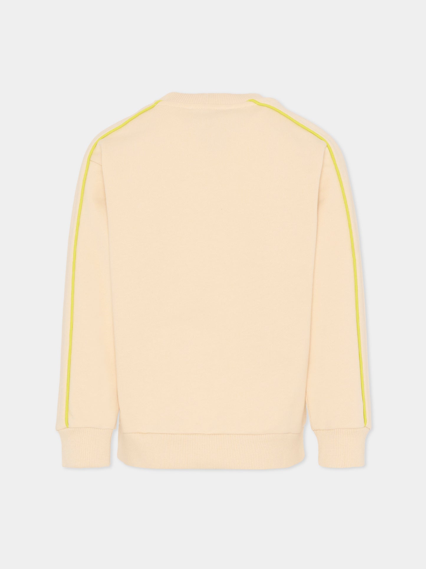 Felpa beige per bambini con logo,Missoni,MU4P20 Z0081 165VE