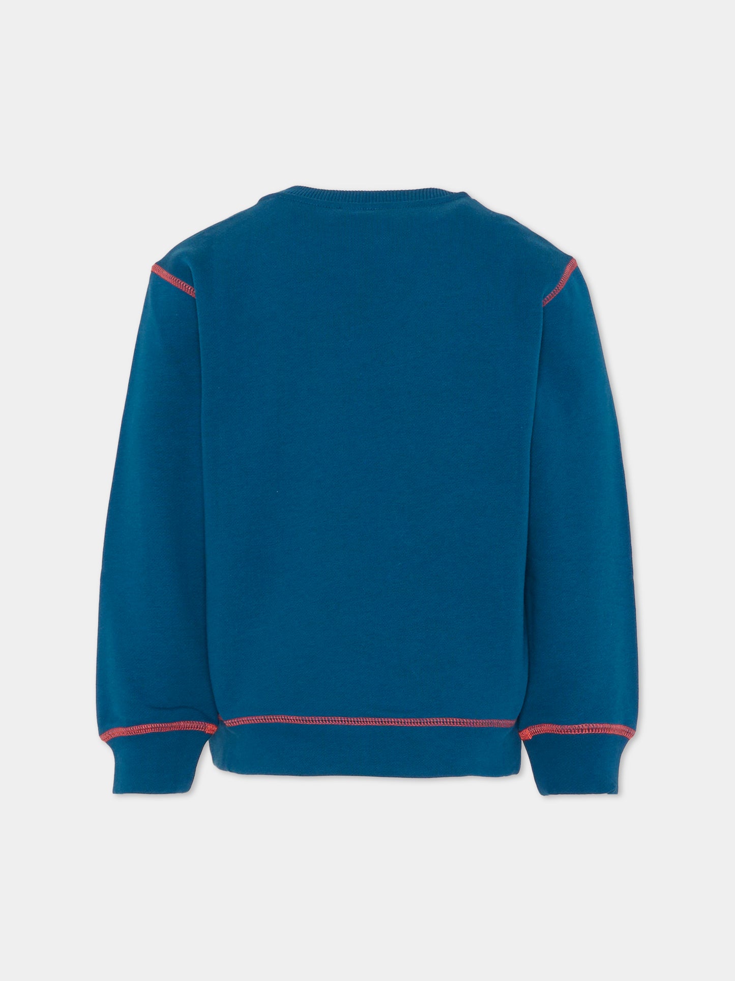 Felpa blu per bambini con logo,Missoni,MU4P60 Z0081 689