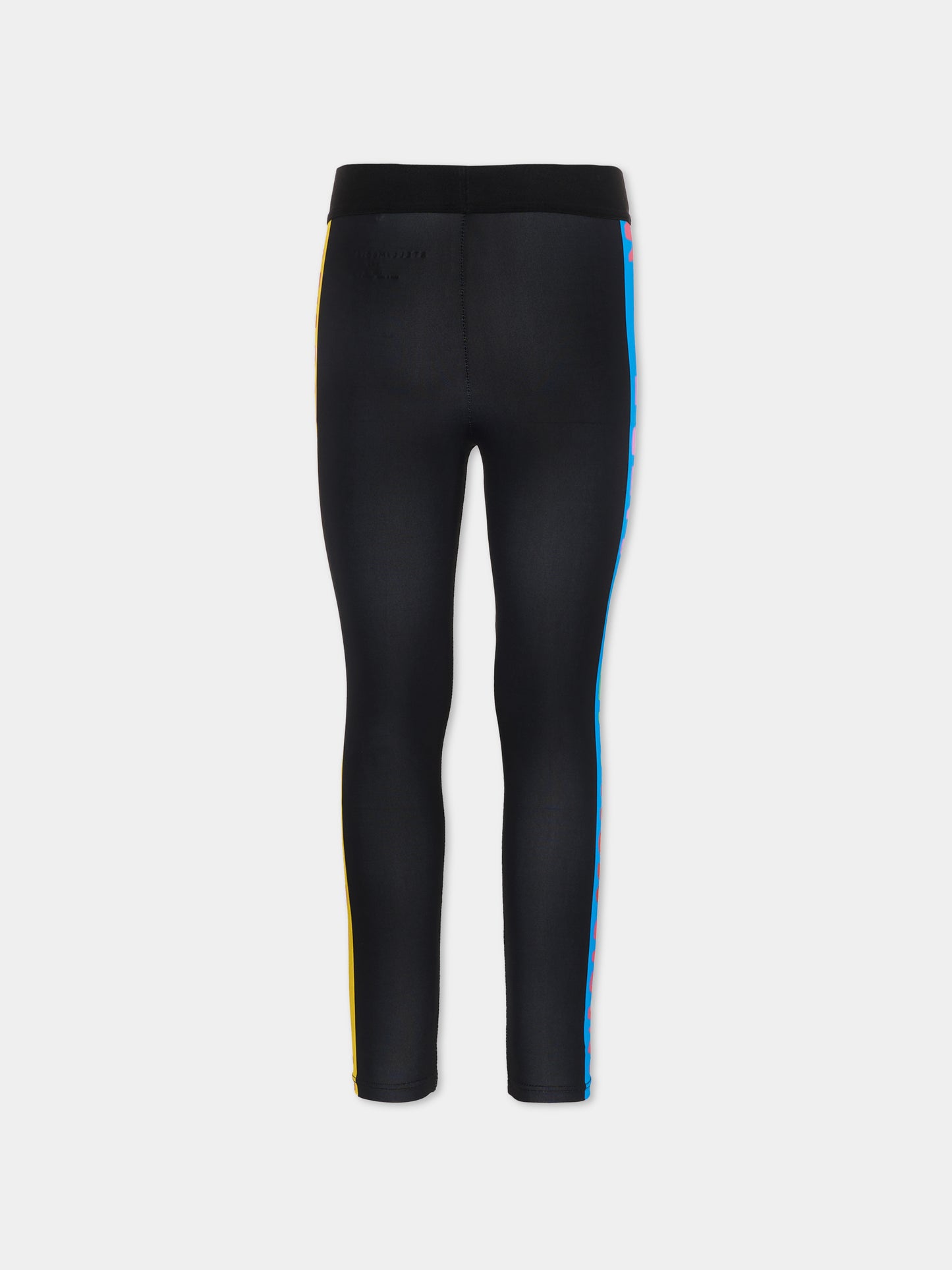 Leggings neri per bambina con logo,Stella Mccartney Kids,TU6A90 Z0157 930