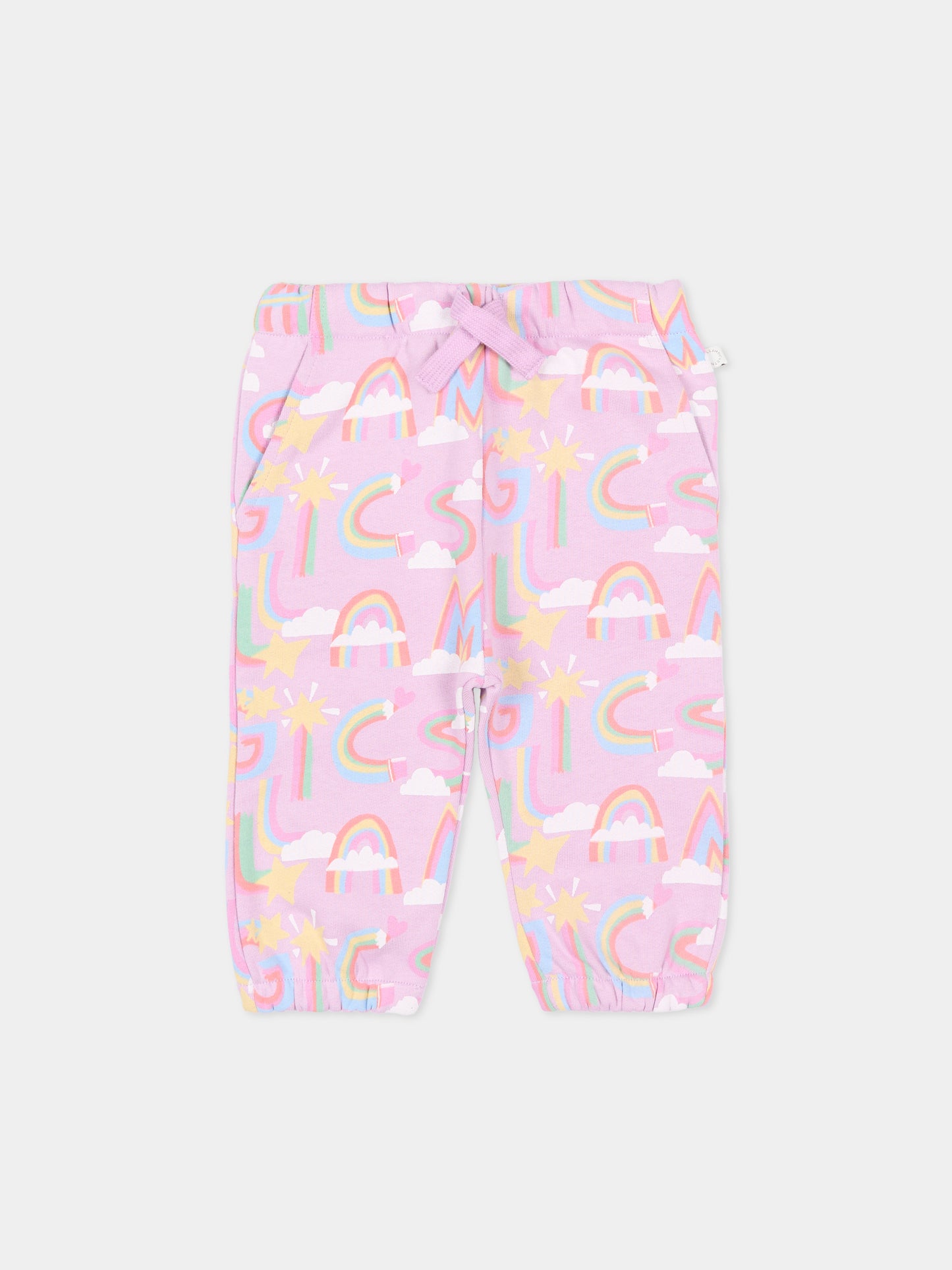 Pantaloni lilla  Magic Stella  per neonata,Stella Mccartney Kids,TT6080 Z1568 516MC