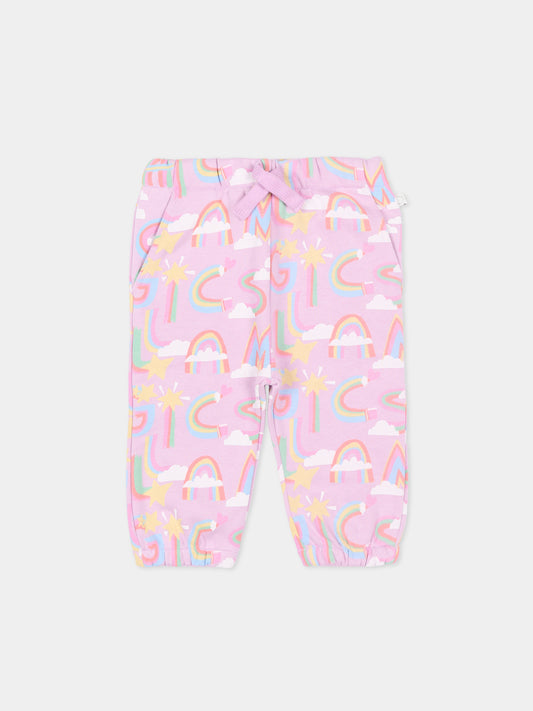 Pantaloni lilla  Magic Stella  per neonata,Stella Mccartney Kids,TT6080 Z1568 516MC
