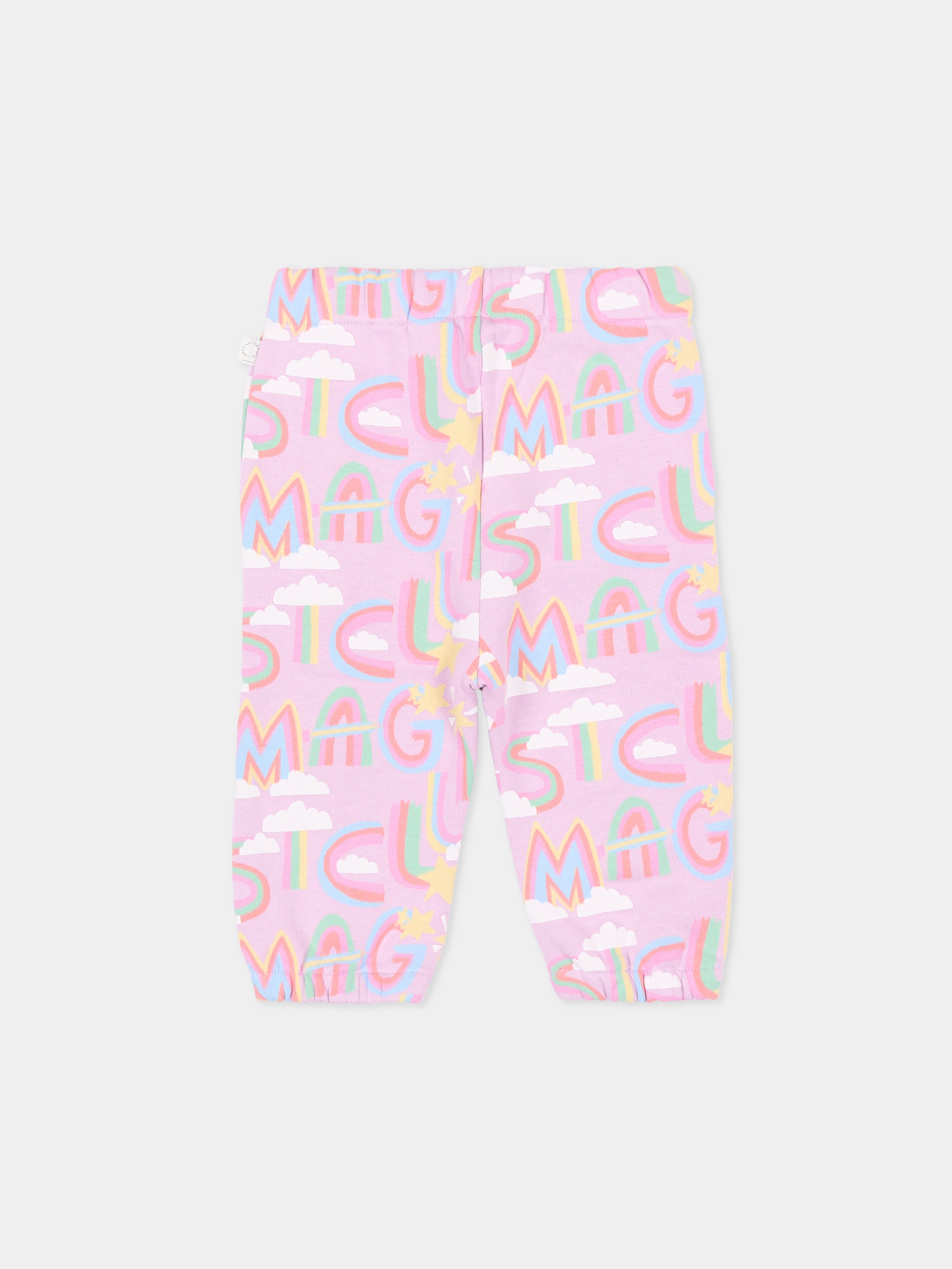 Pantaloni lilla  Magic Stella  per neonata,Stella Mccartney Kids,TT6080 Z1568 516MC