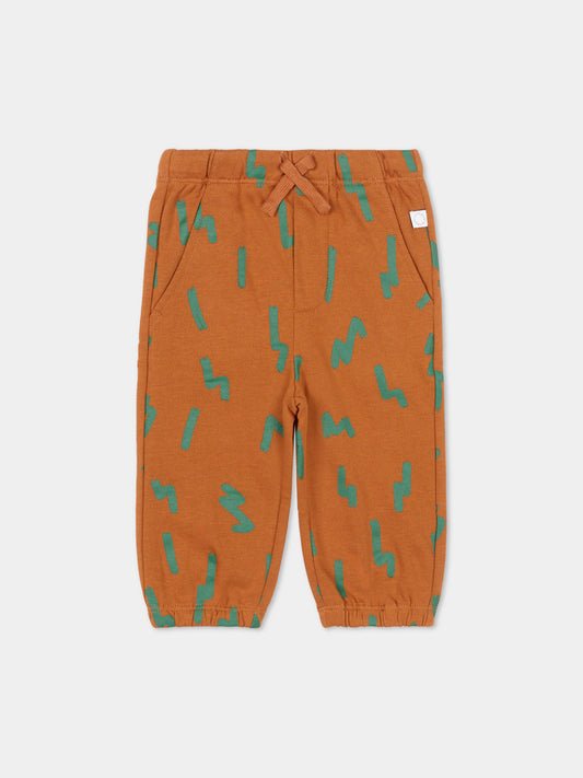 Pantaloni marroni per neonato,Stella Mccartney Kids,TT6530 Z1424 312VE