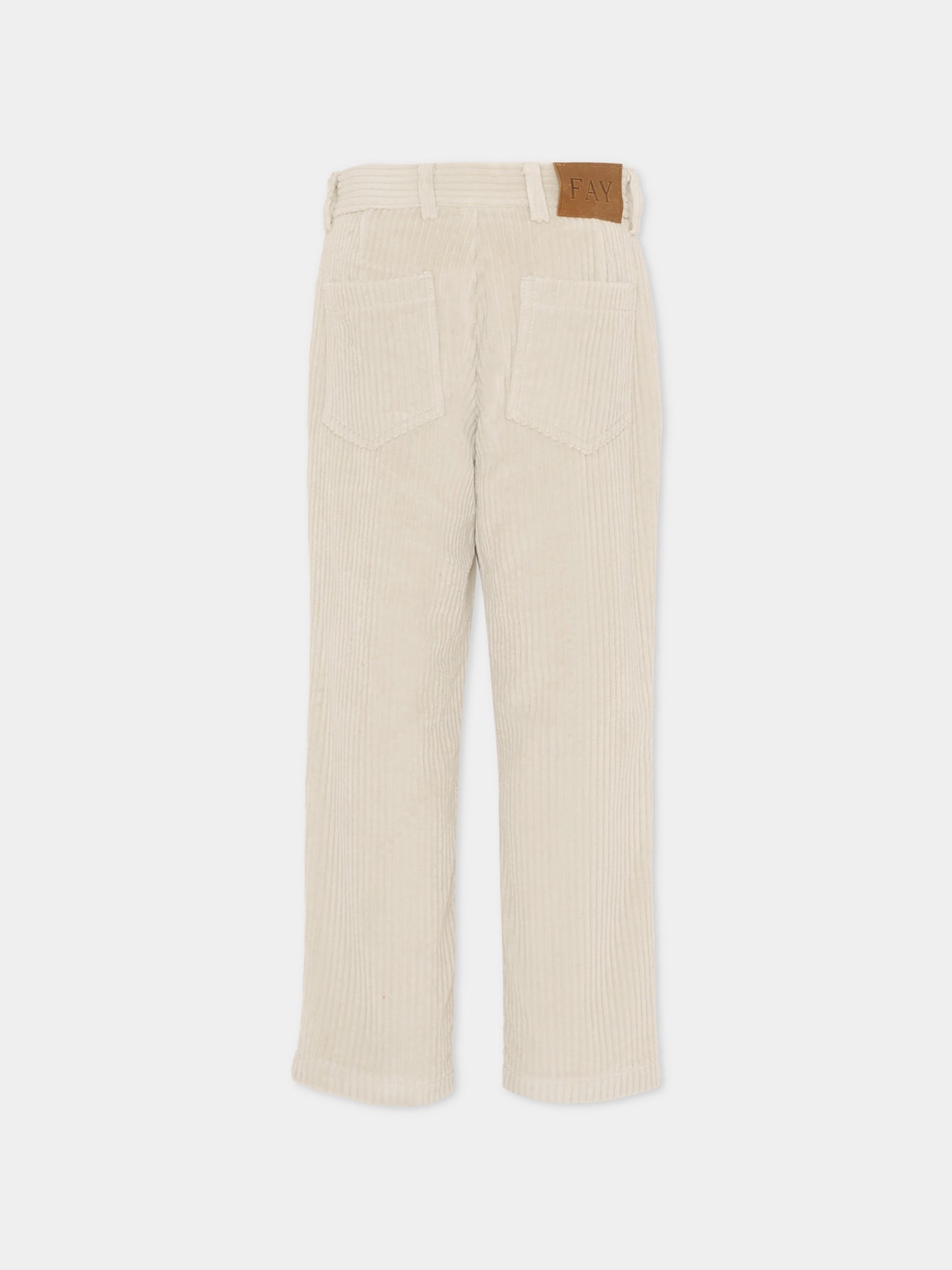 Pantaloni grigi per bambino con logo,Fay Kids,5R6O40 V0069 900