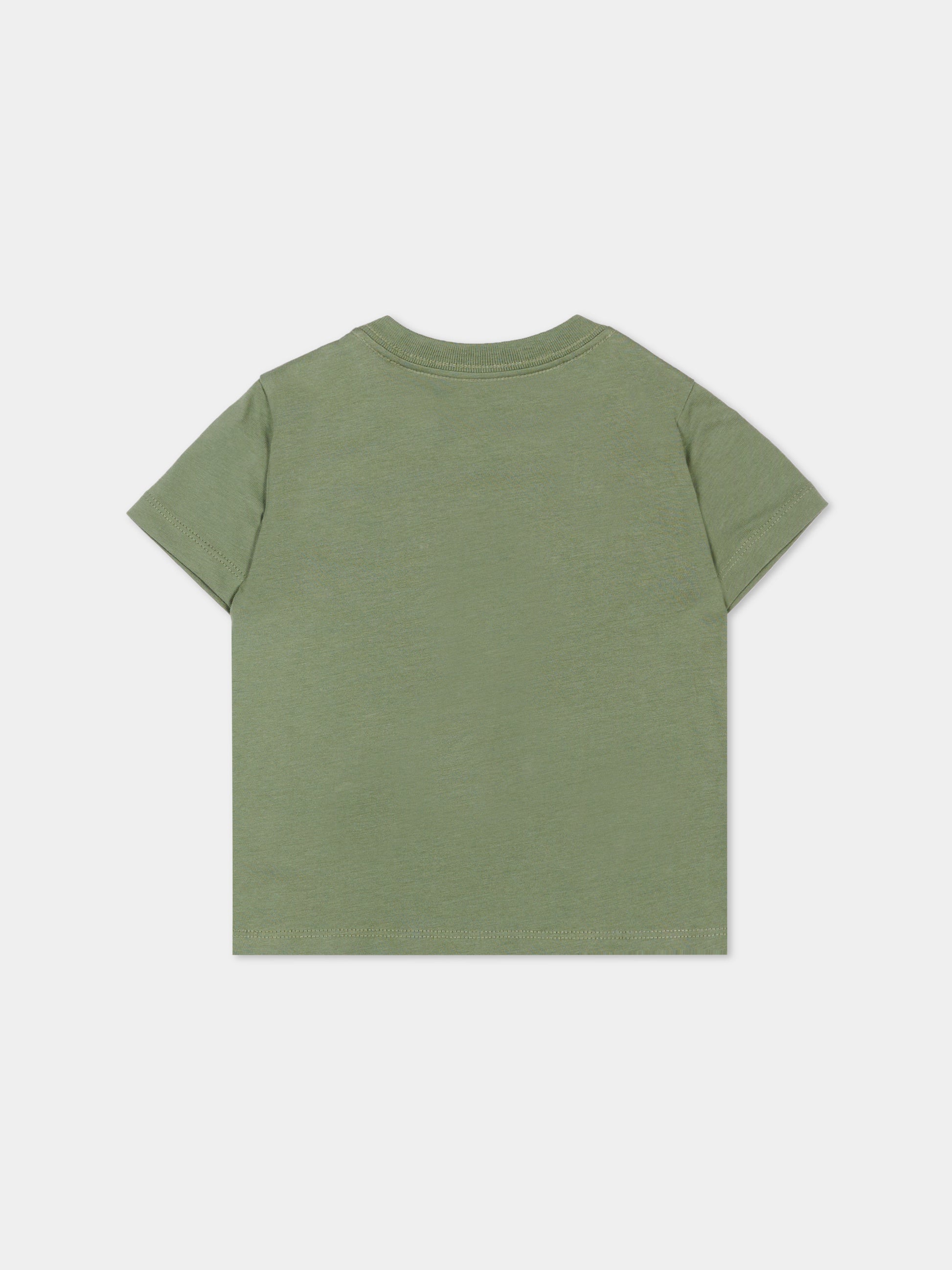 T-Shirt verde per neonata con logo,Ralph Lauren Kids,B18474001