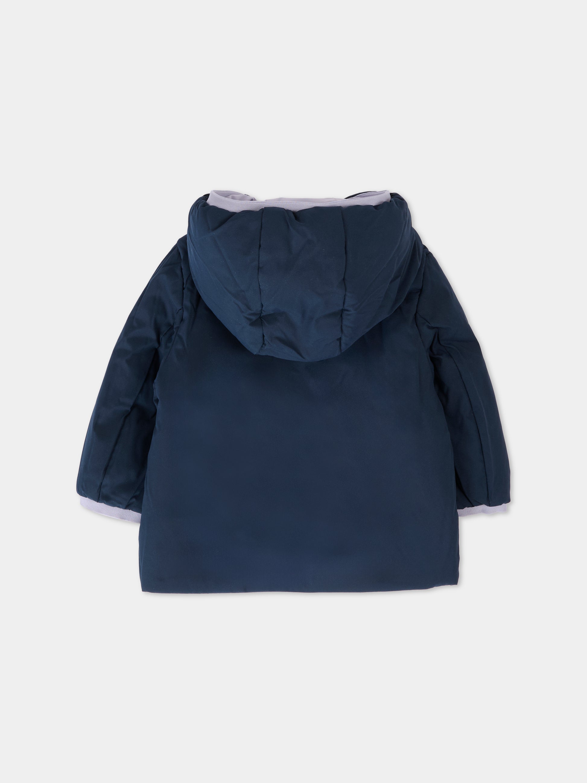 Piumino reversibile Jack St Warm viola per neonata con logo,K-way,K71338W BBG